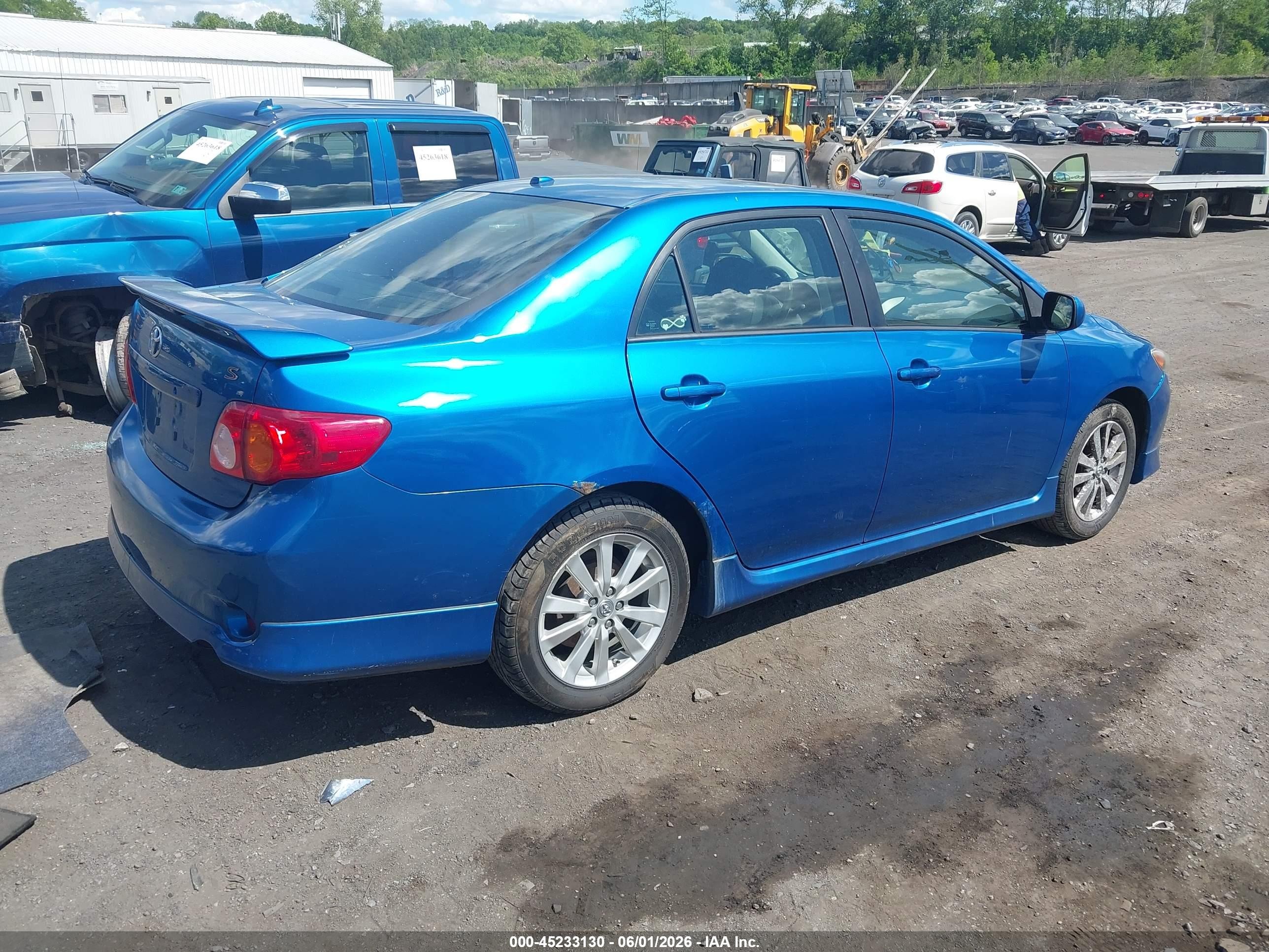 2009 Toyota Corolla S Blue vin: 2T1BU40E99C090316