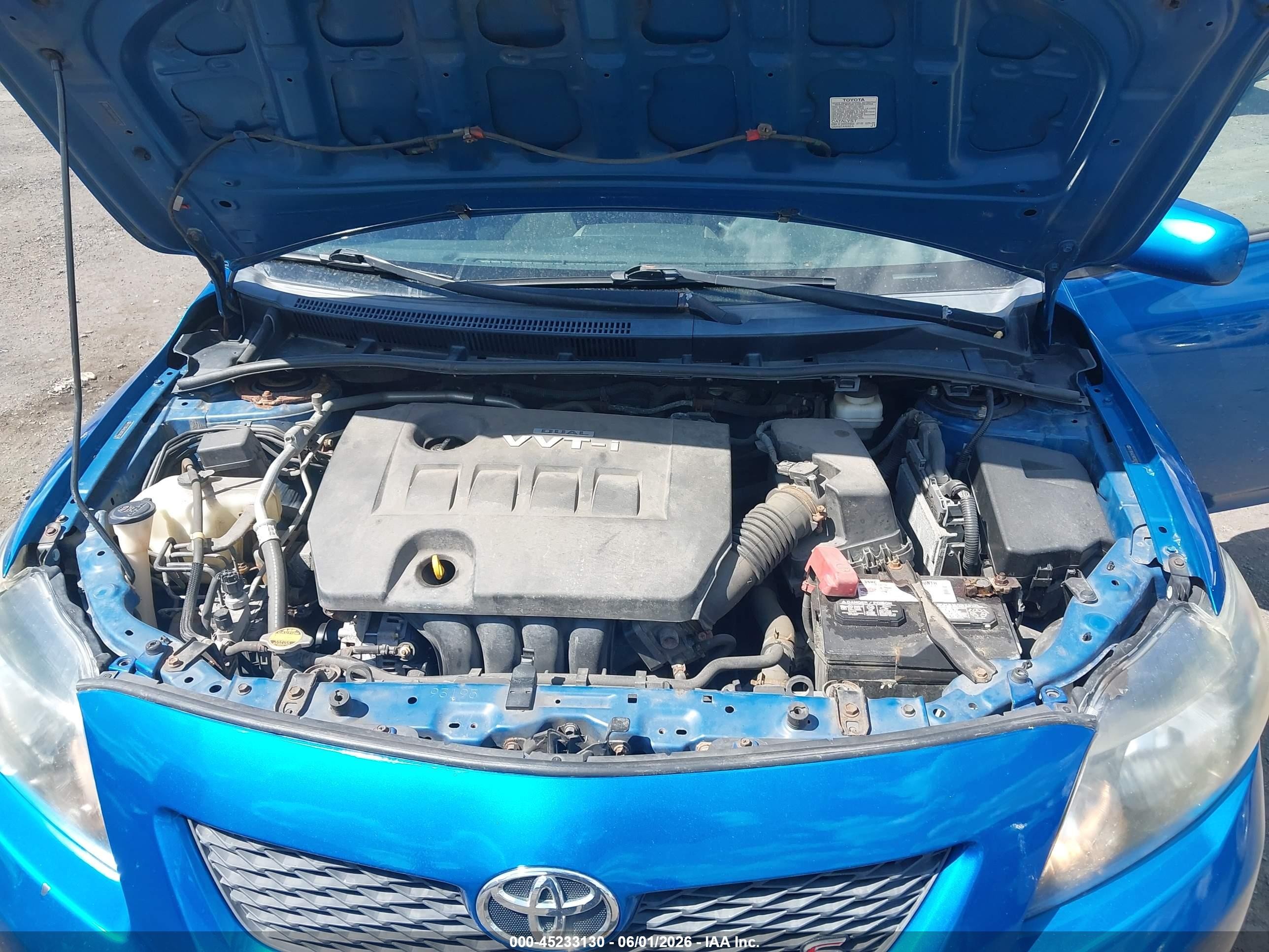 2009 Toyota Corolla S Blue vin: 2T1BU40E99C090316