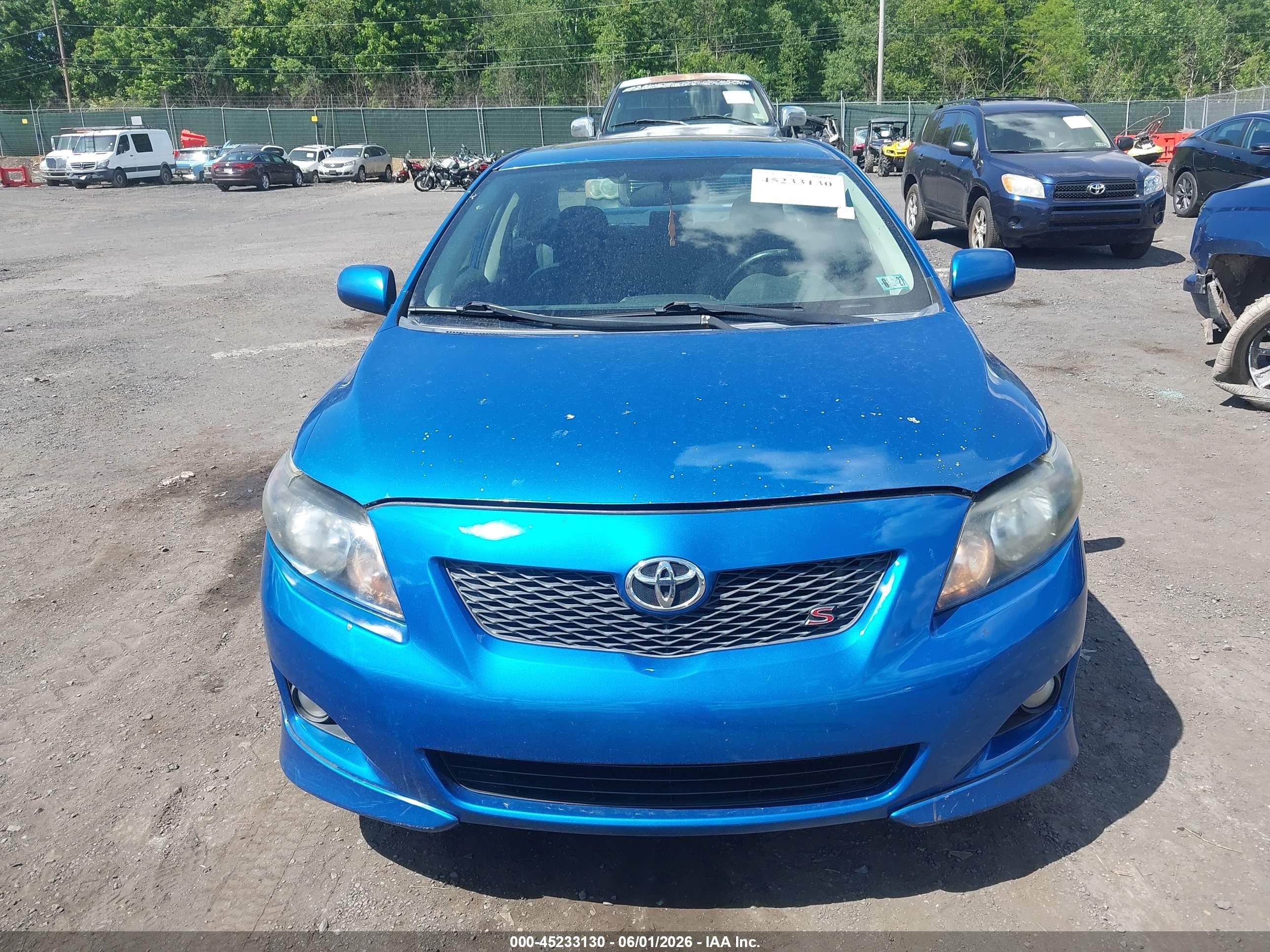 2009 Toyota Corolla S Blue vin: 2T1BU40E99C090316
