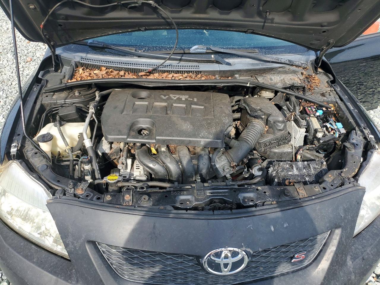 2009 Toyota Corolla S Black vin: 2T1BU40E99C102156