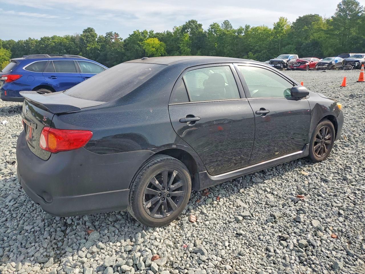 2009 Toyota Corolla S Black vin: 2T1BU40E99C102156
