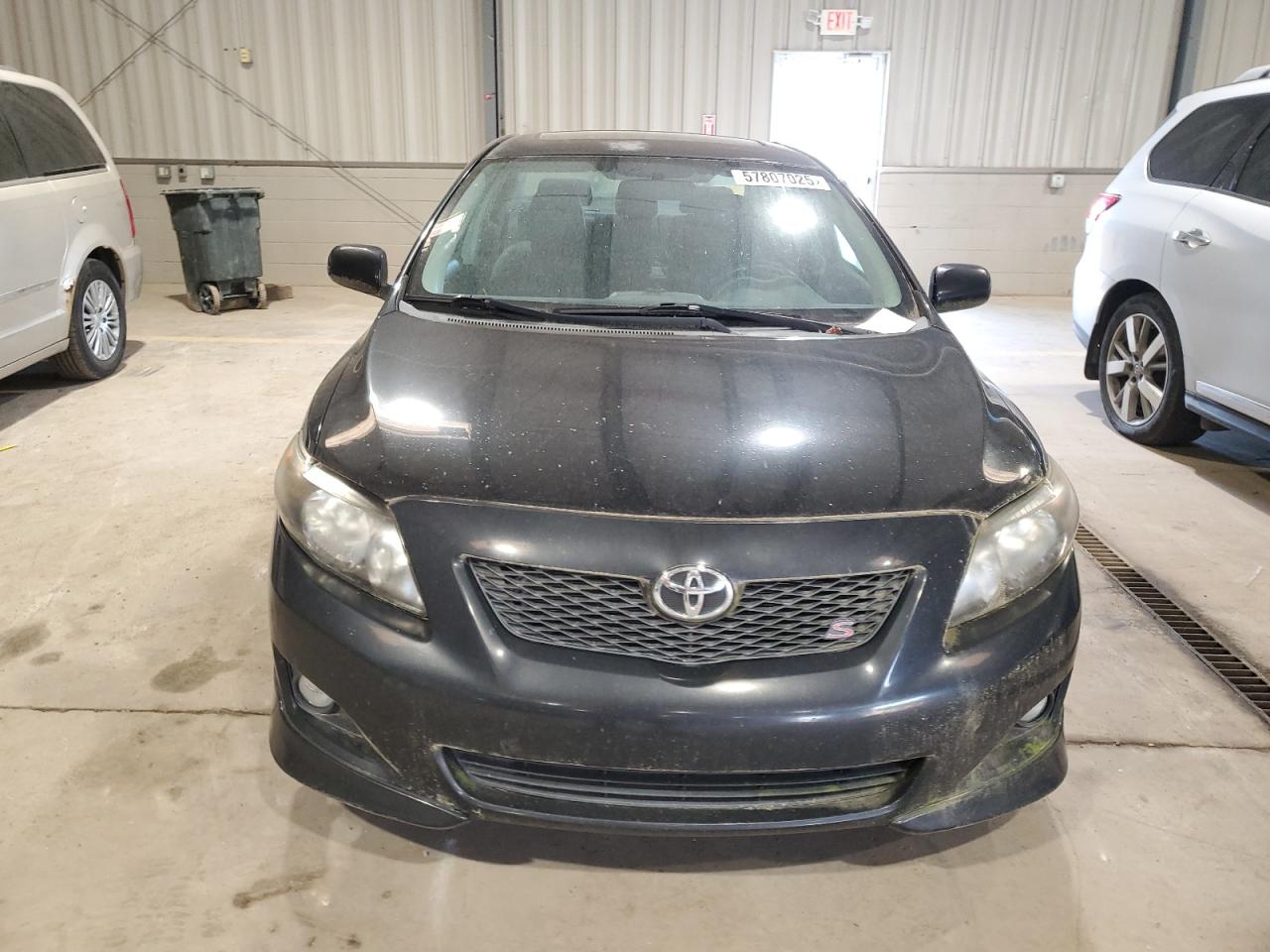 2009 Toyota Corolla Base Black vin: 2T1BU40E99C155374