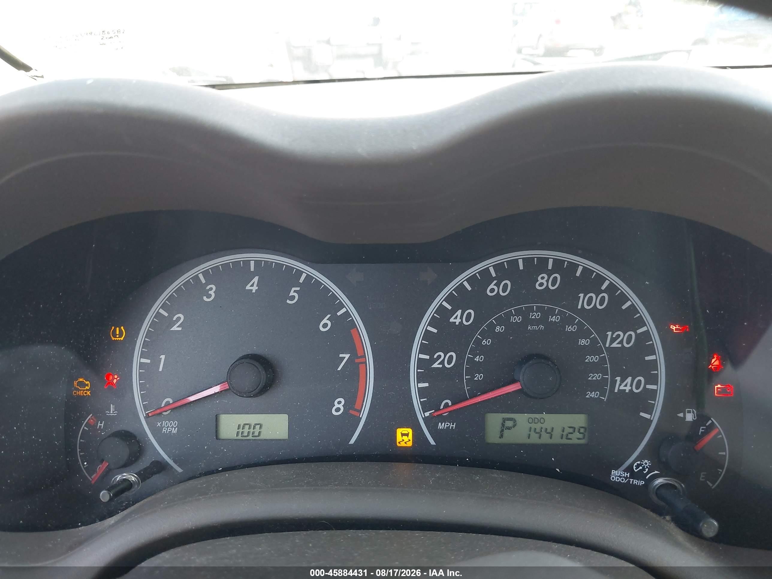 2009 Toyota Corolla Le Gold vin: 2T1BU40E99C180582