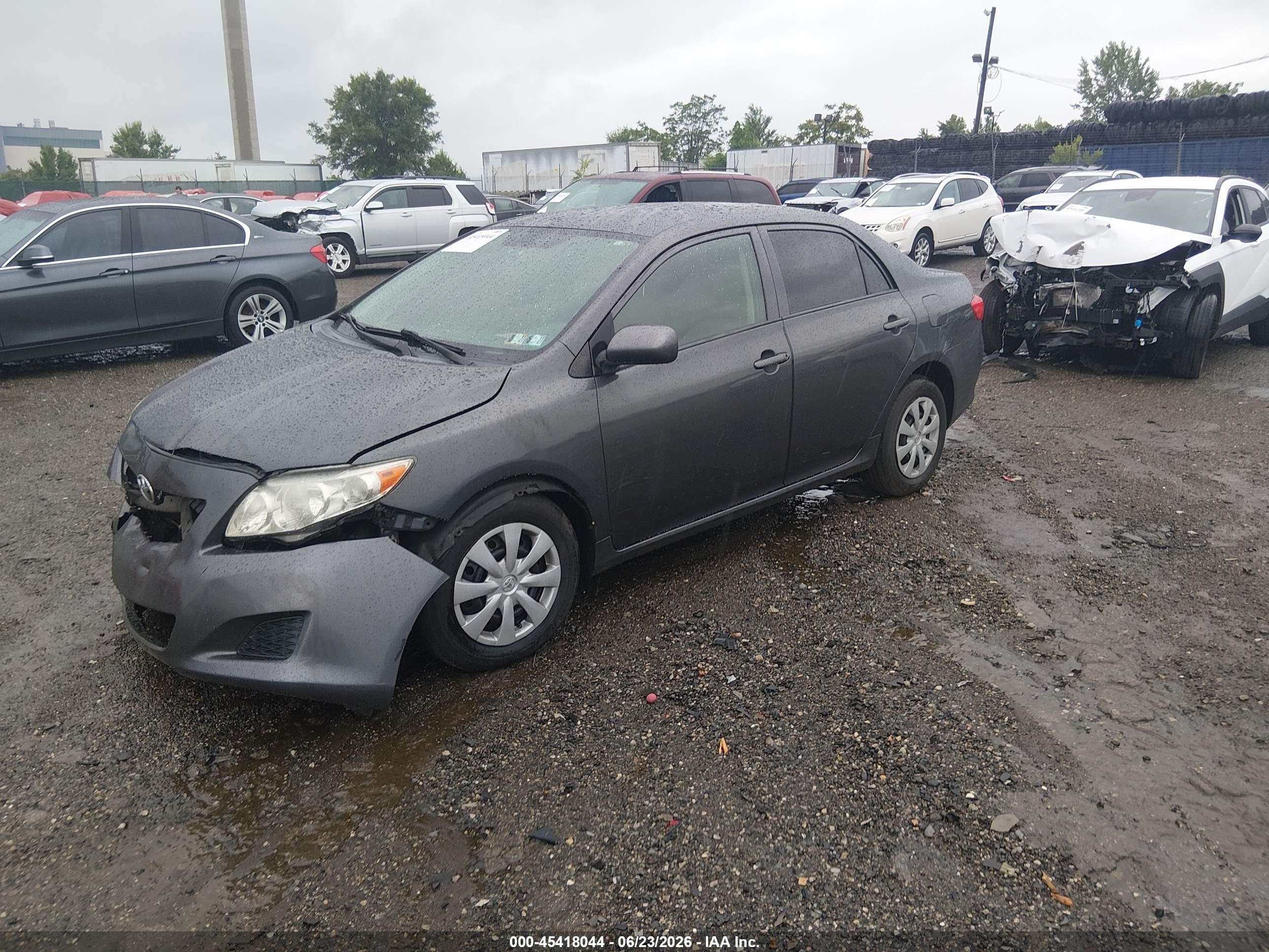 2009 Toyota Corolla Le Gray vin: 2T1BU40E99C181988