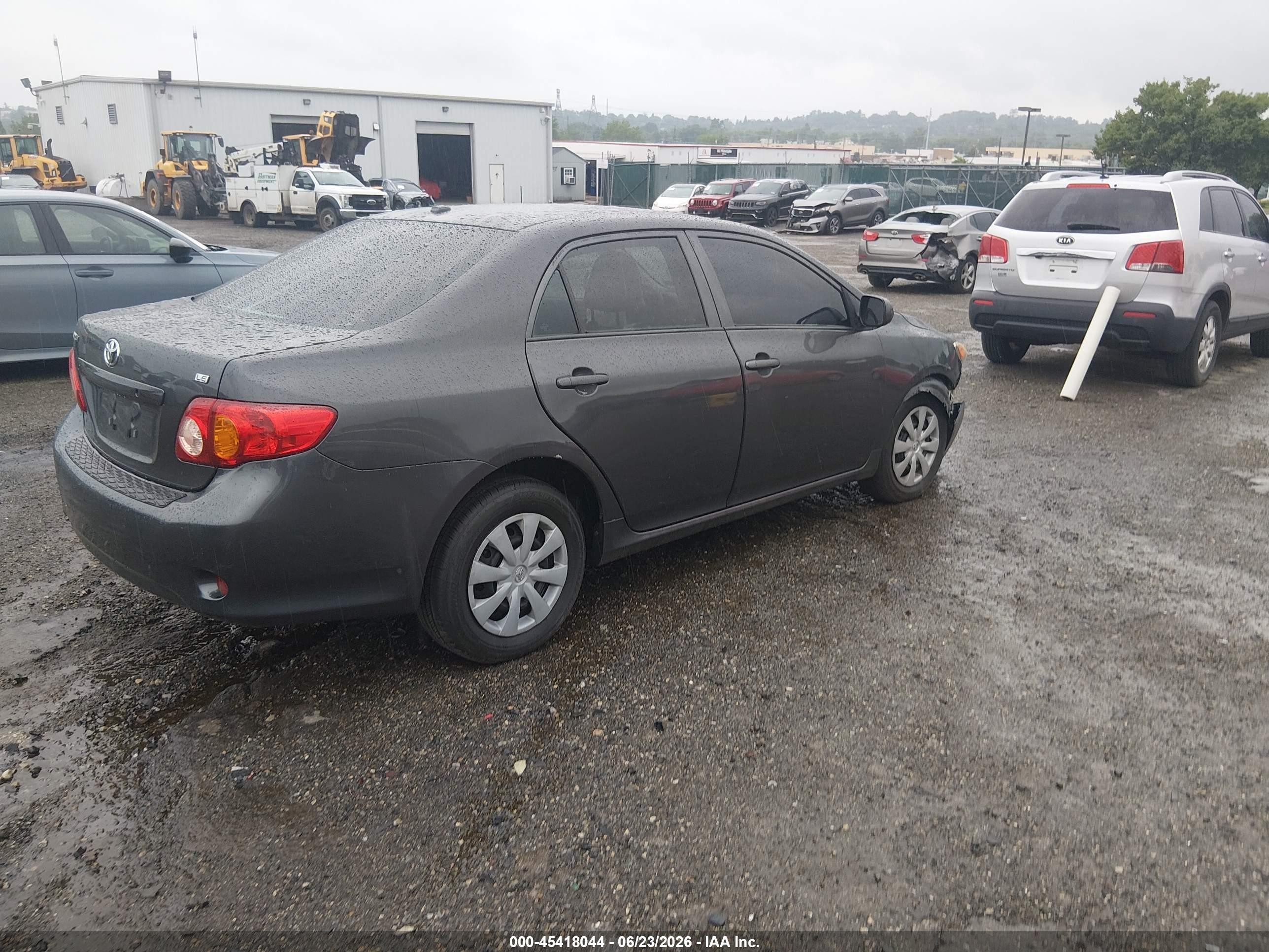 2009 Toyota Corolla Le Gray vin: 2T1BU40E99C181988