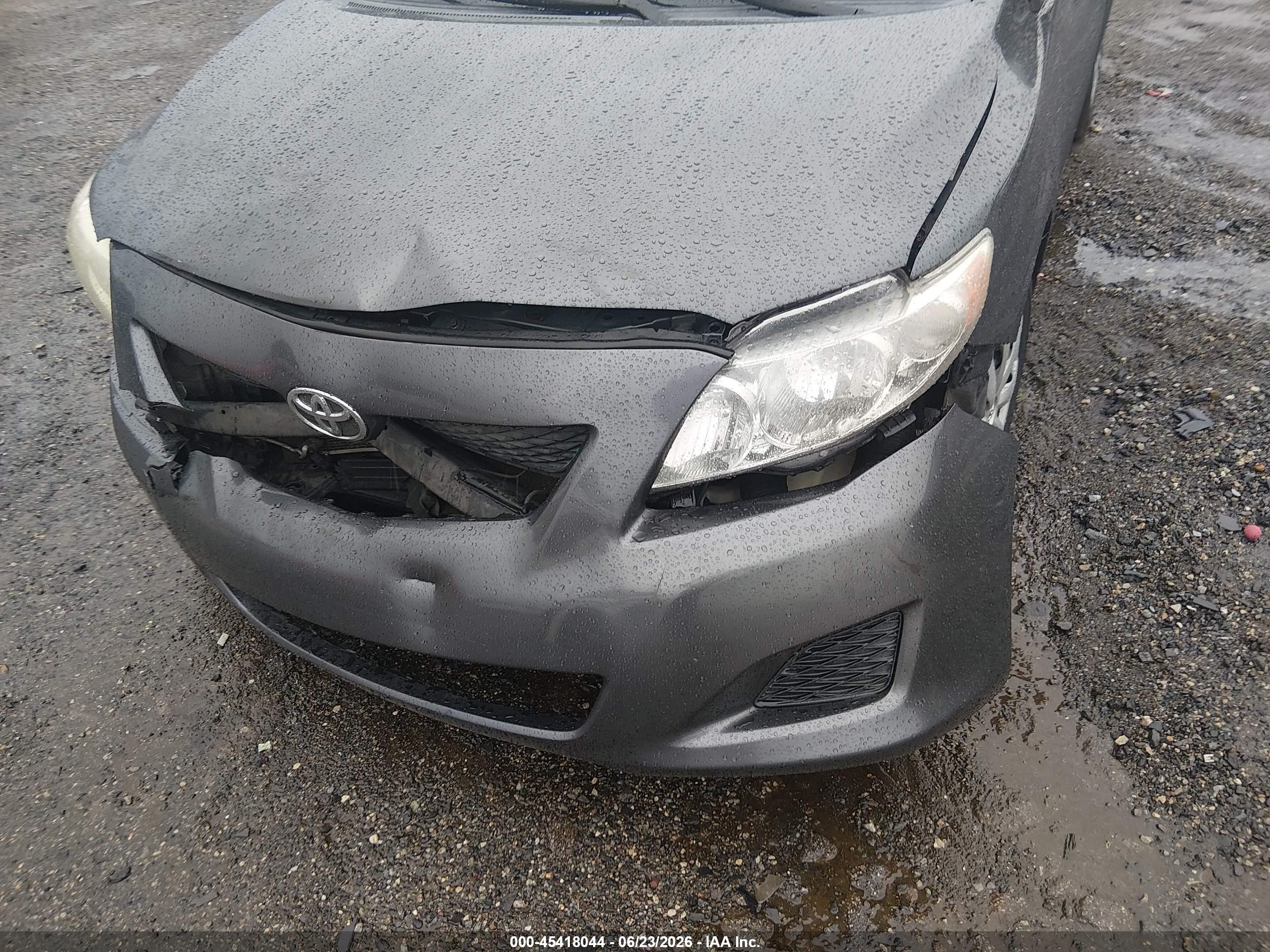 2009 Toyota Corolla Le Gray vin: 2T1BU40E99C181988