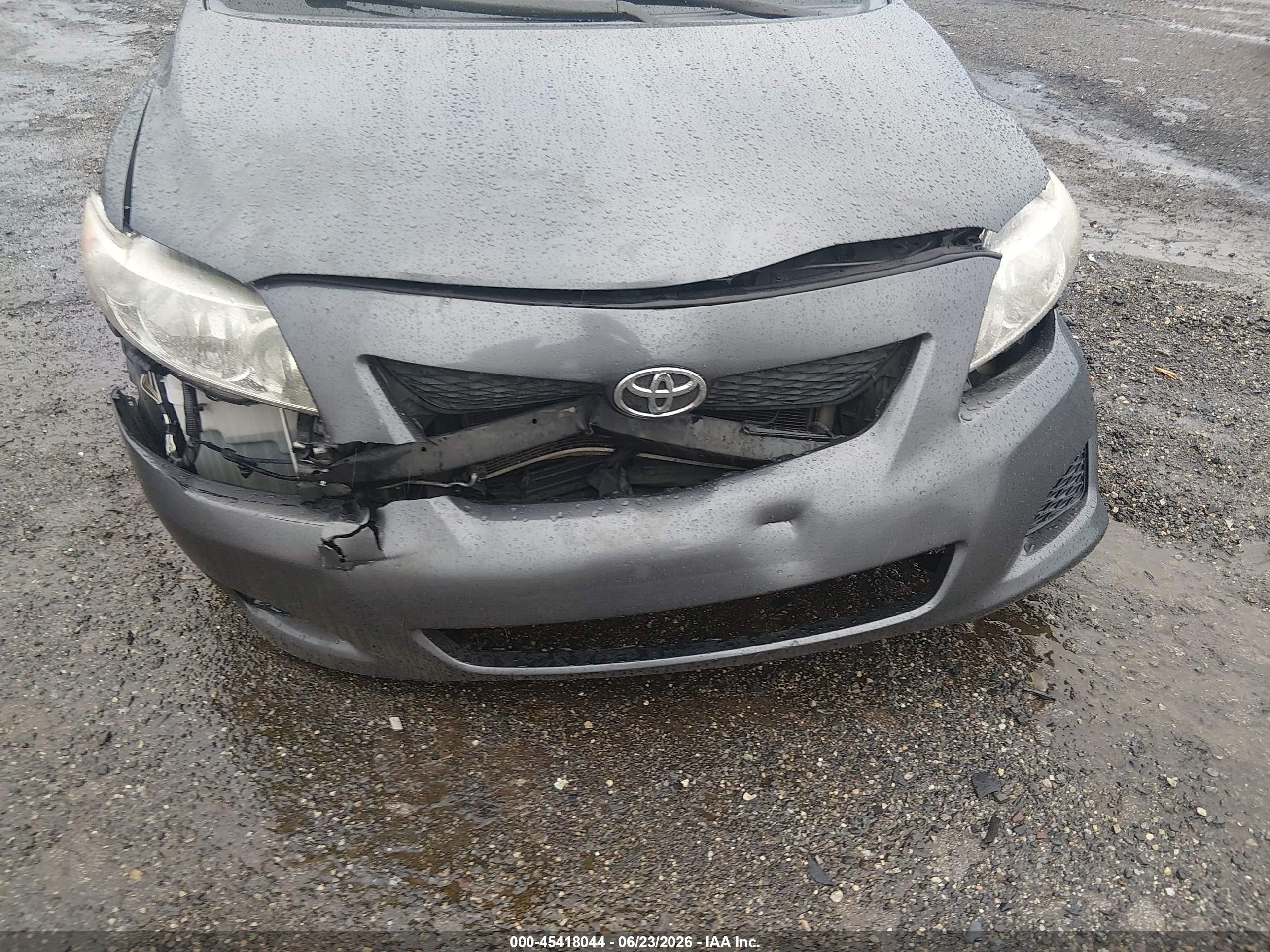 2009 Toyota Corolla Le Gray vin: 2T1BU40E99C181988