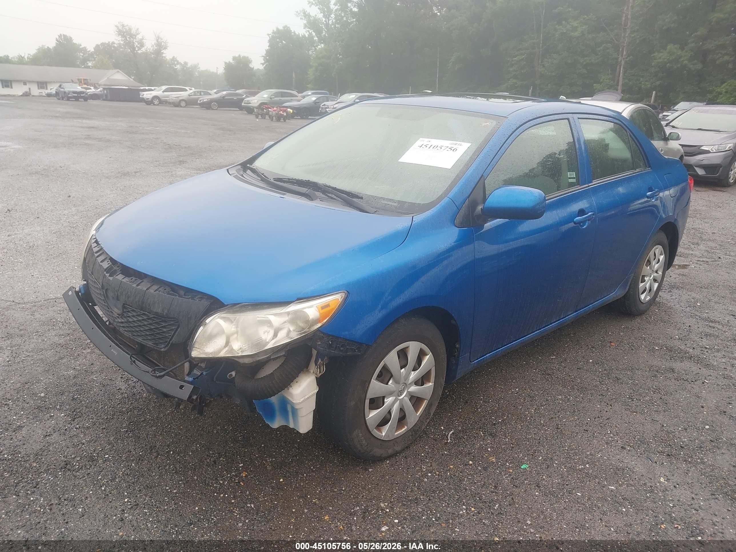 2009 Toyota Corolla Le Blue vin: 2T1BU40EX9C017911