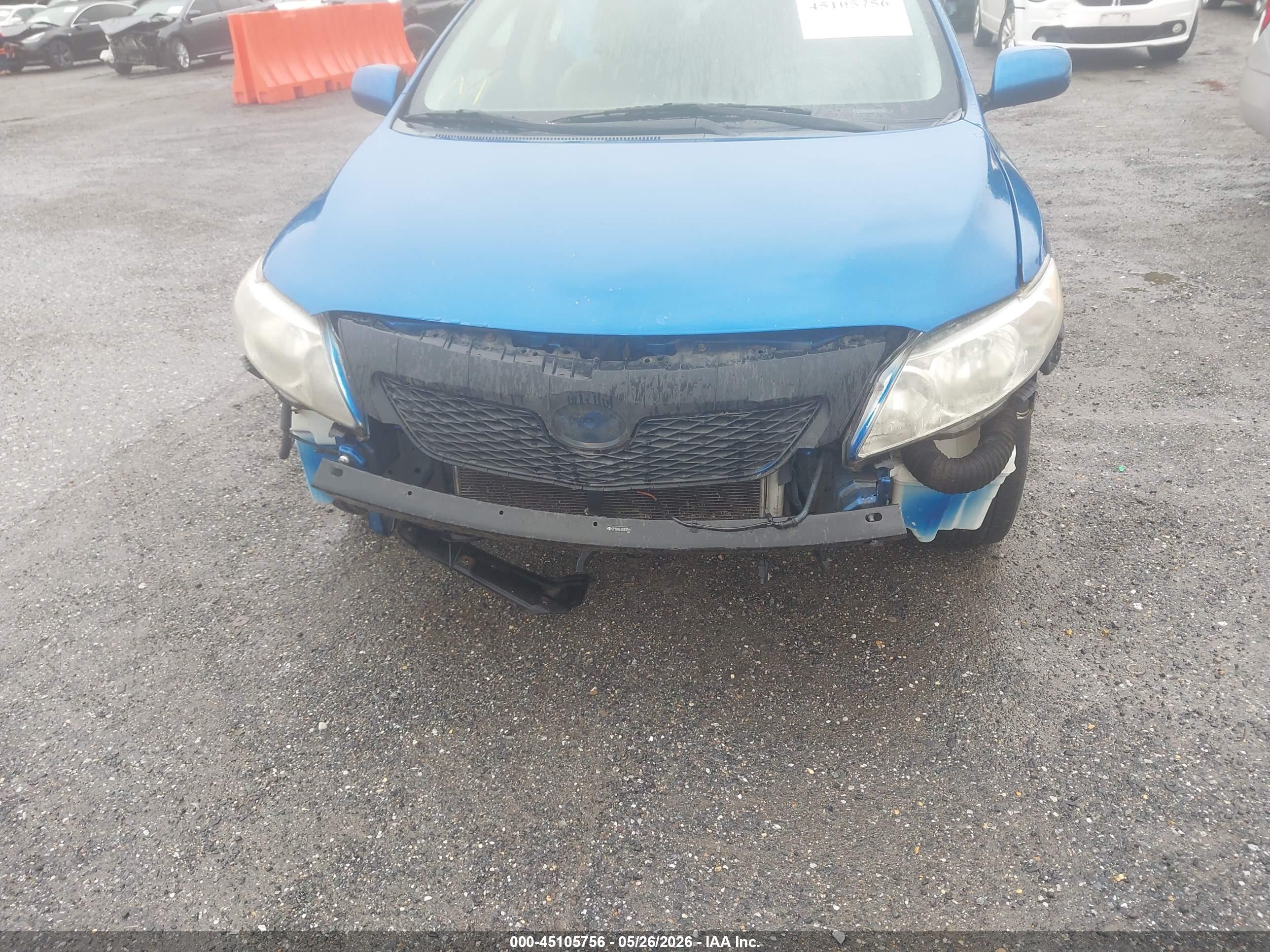 2009 Toyota Corolla Le Blue vin: 2T1BU40EX9C017911