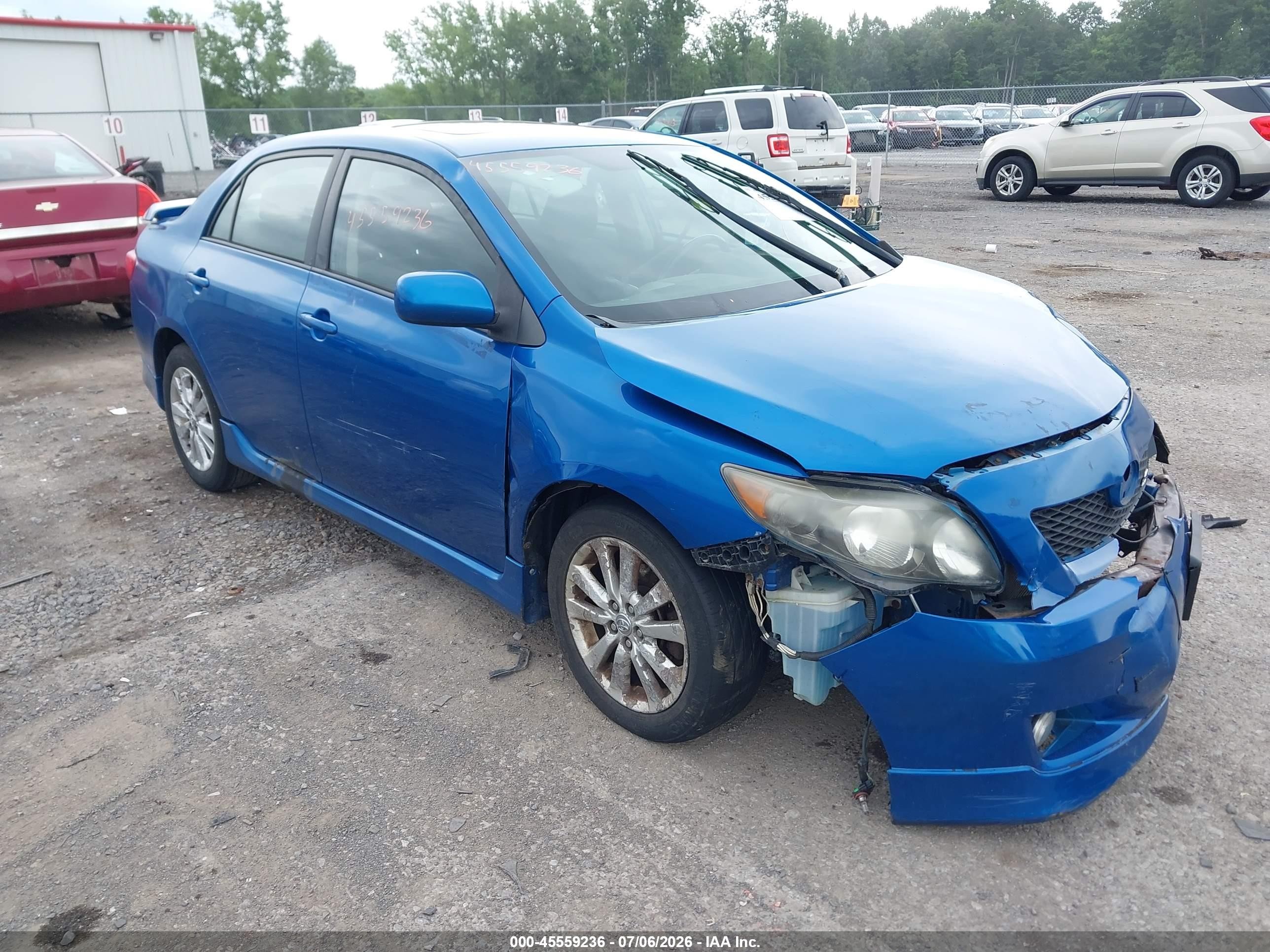 2009 Toyota Corolla S Blue vin: 2T1BU40EX9C024969