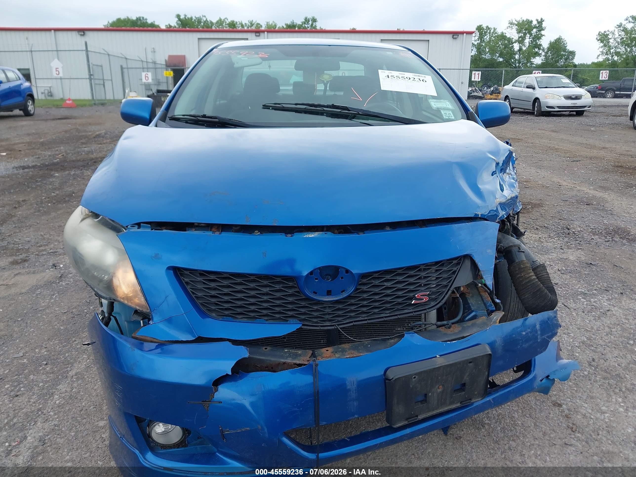 2009 Toyota Corolla S Blue vin: 2T1BU40EX9C024969