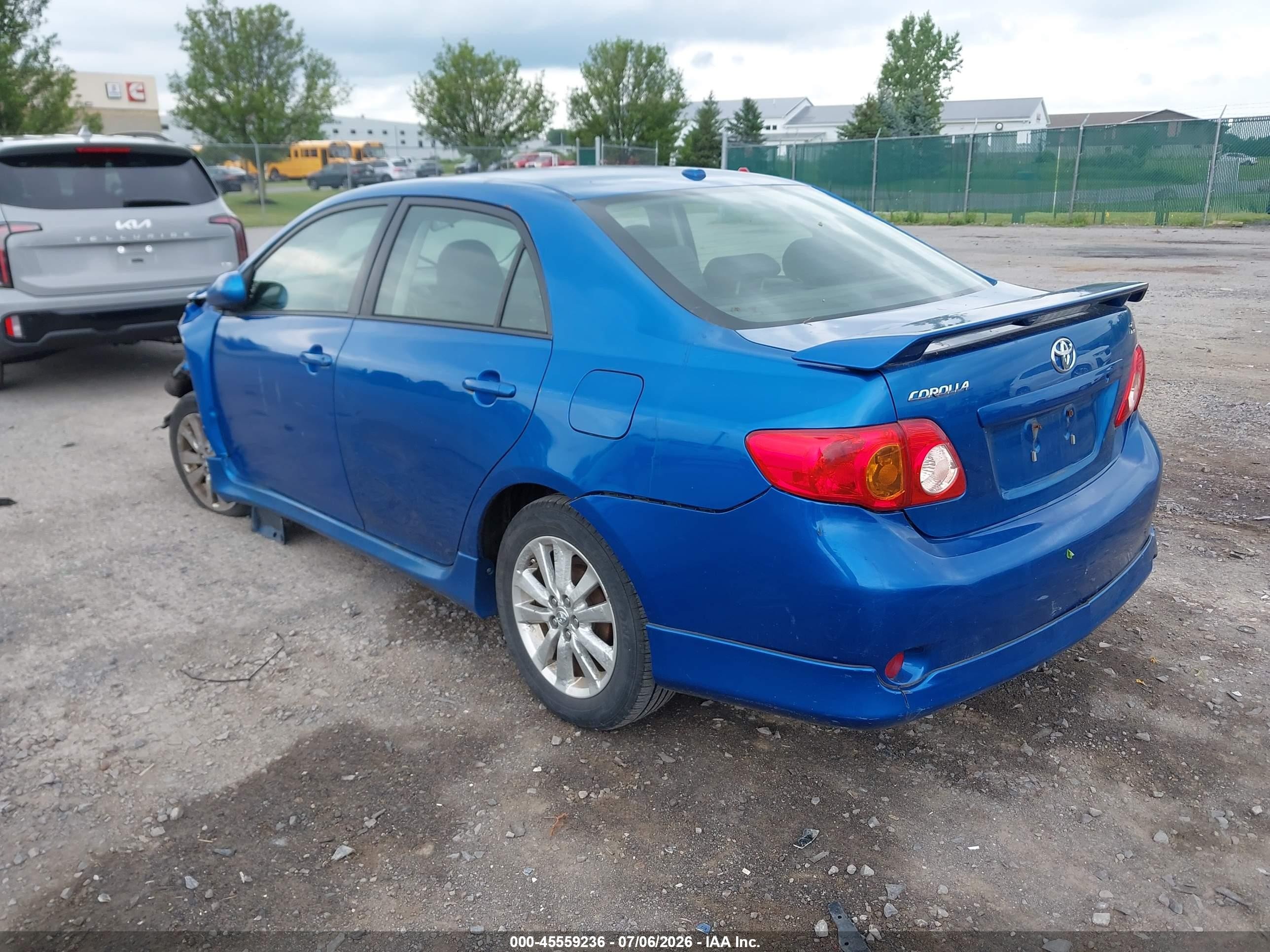 2009 Toyota Corolla S Blue vin: 2T1BU40EX9C024969
