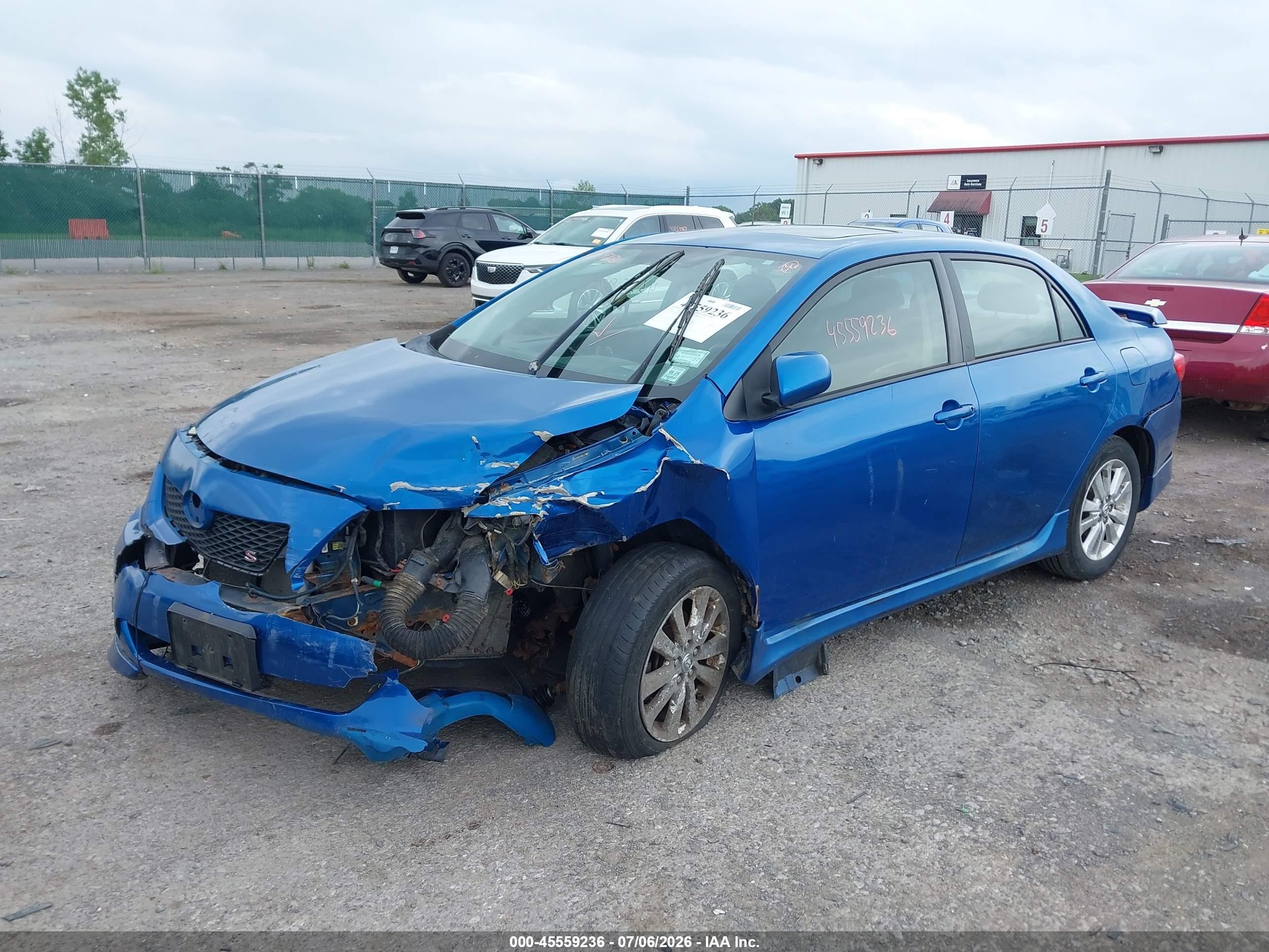 2009 Toyota Corolla S Blue vin: 2T1BU40EX9C024969
