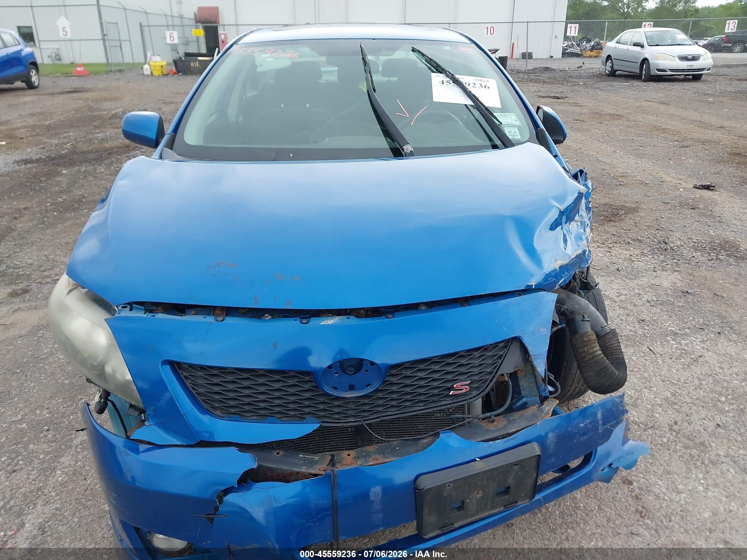 2009 Toyota Corolla S Blue vin: 2T1BU40EX9C024969