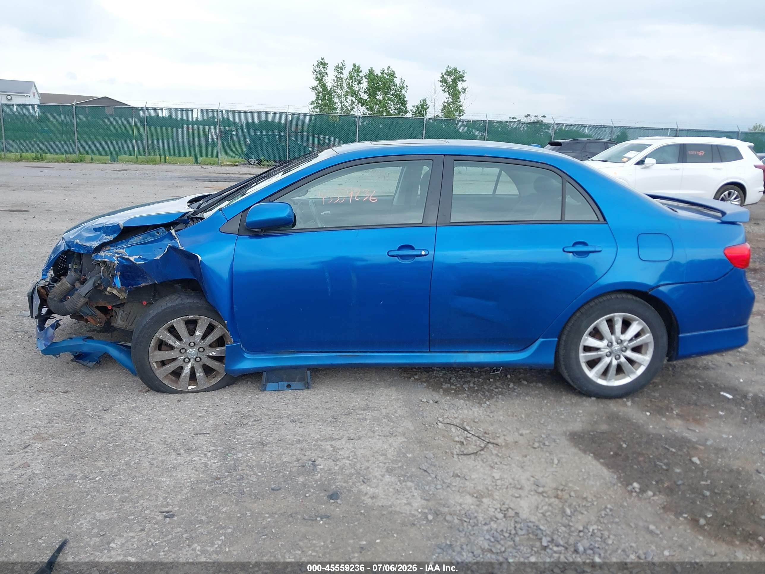 2009 Toyota Corolla S Blue vin: 2T1BU40EX9C024969