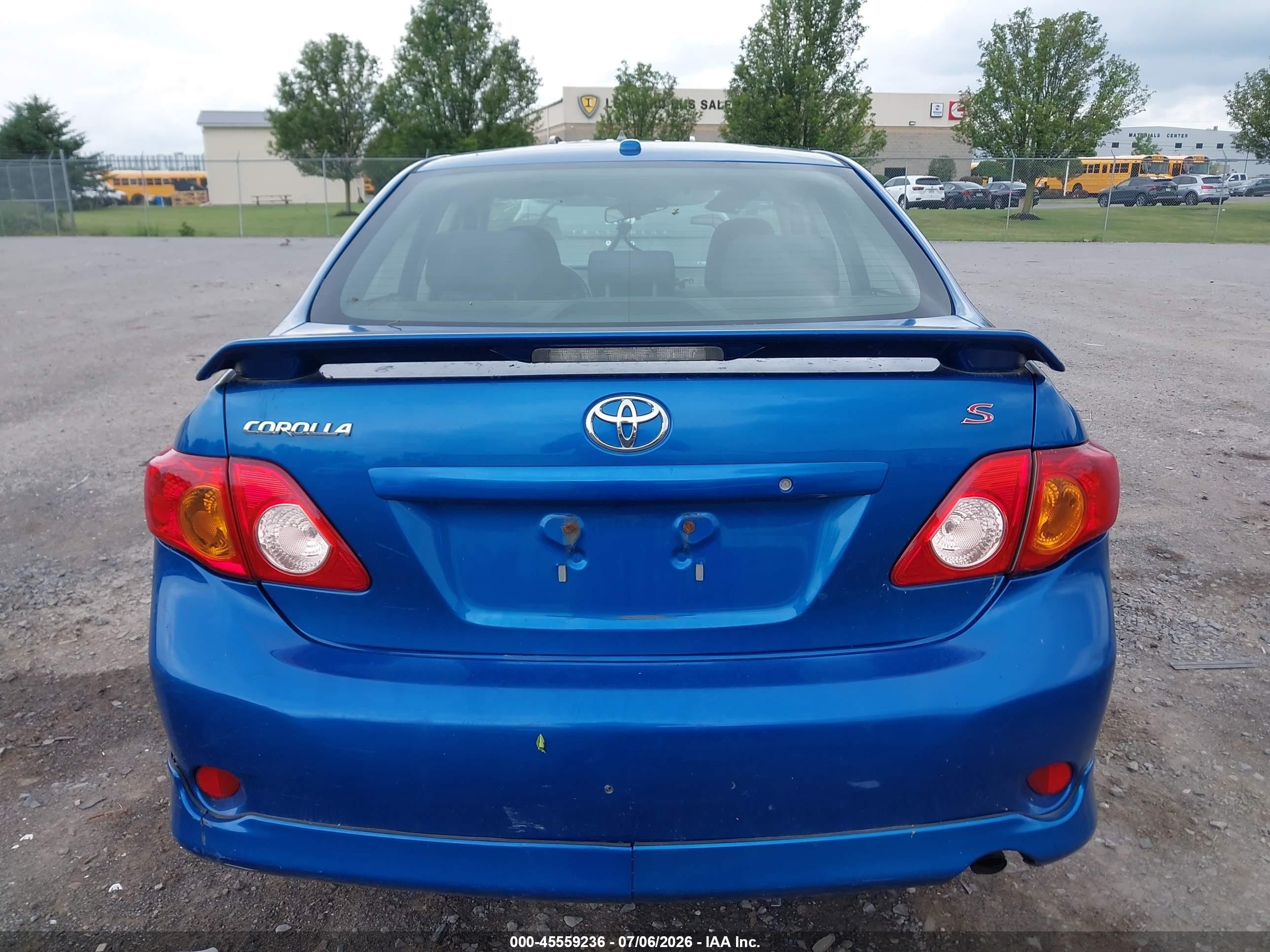 2009 Toyota Corolla S Blue vin: 2T1BU40EX9C024969