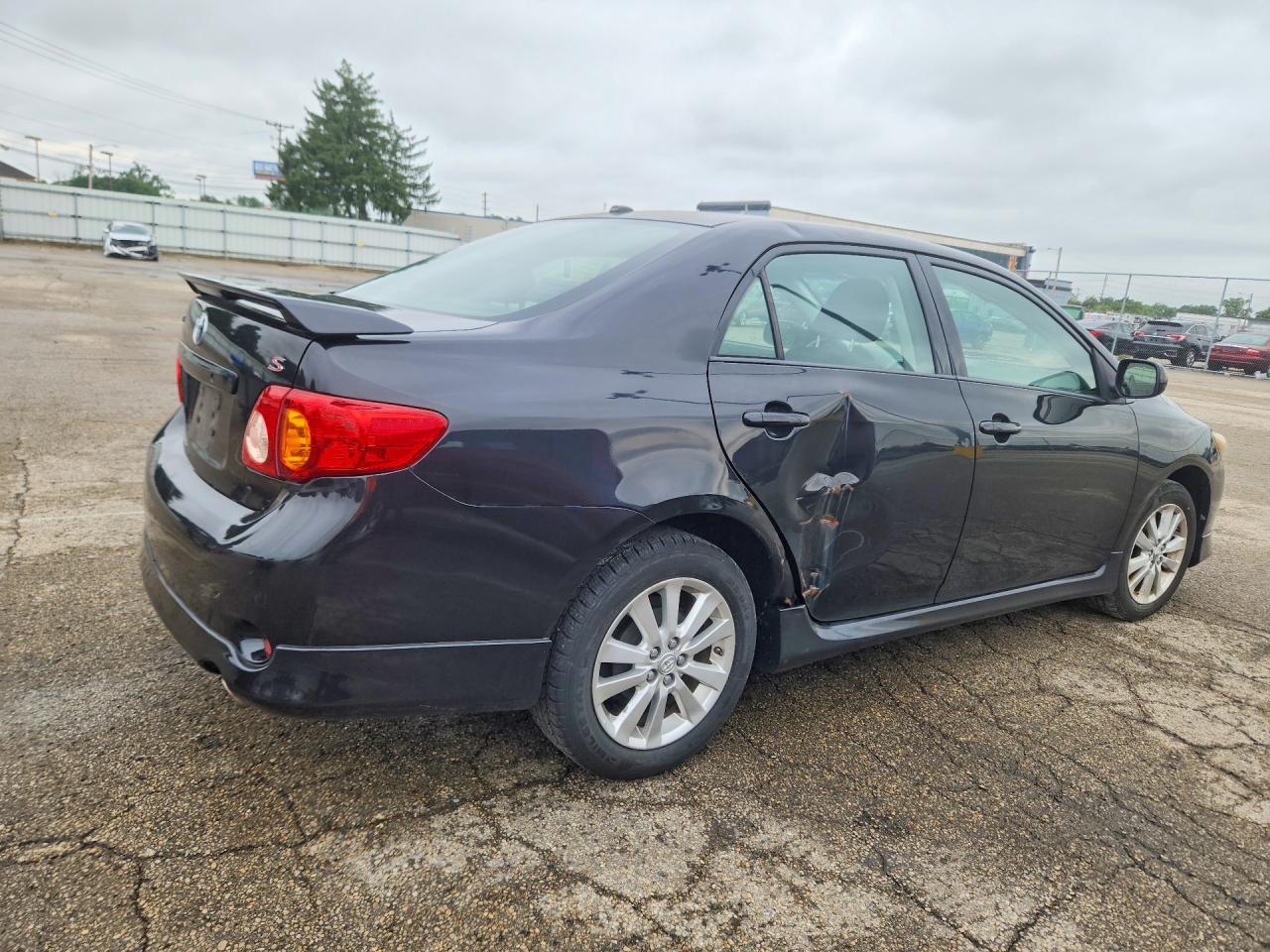 2009 Toyota Corolla S Black vin: 2T1BU40EX9C050097