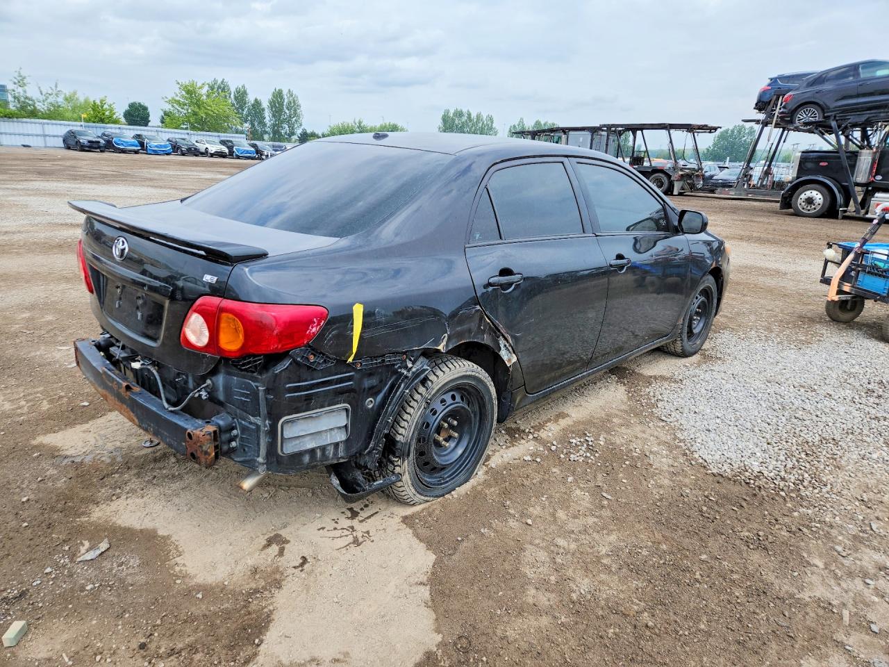 2009 Toyota Corolla Base Black vin: 2T1BU40EX9C087702