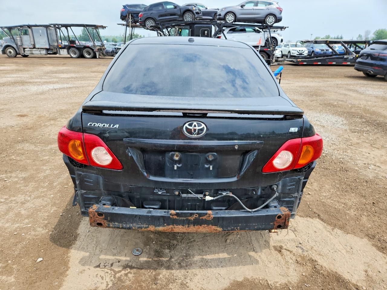 2009 Toyota Corolla Base Black vin: 2T1BU40EX9C087702