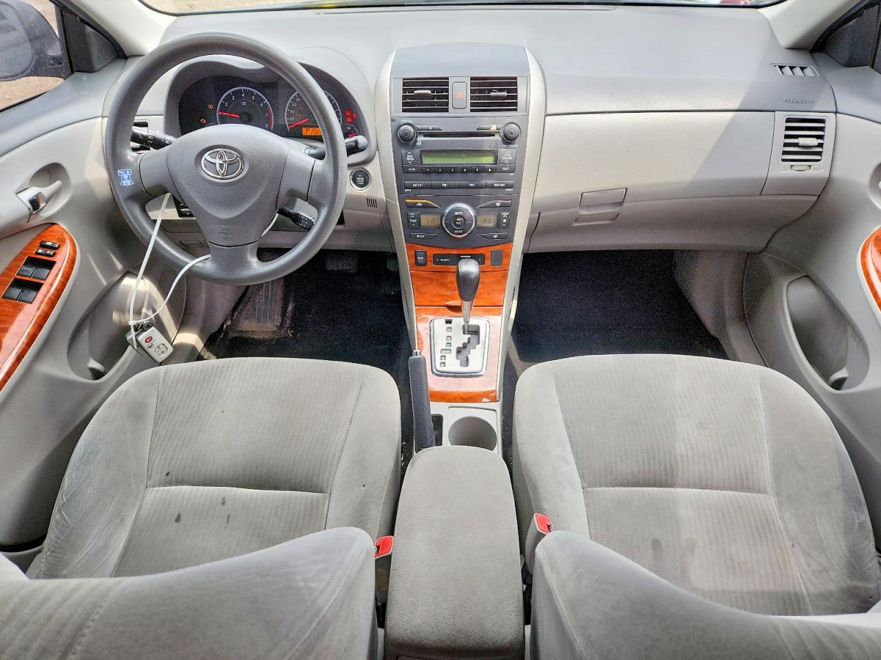 2009 Toyota Corolla Base Black vin: 2T1BU40EX9C087702