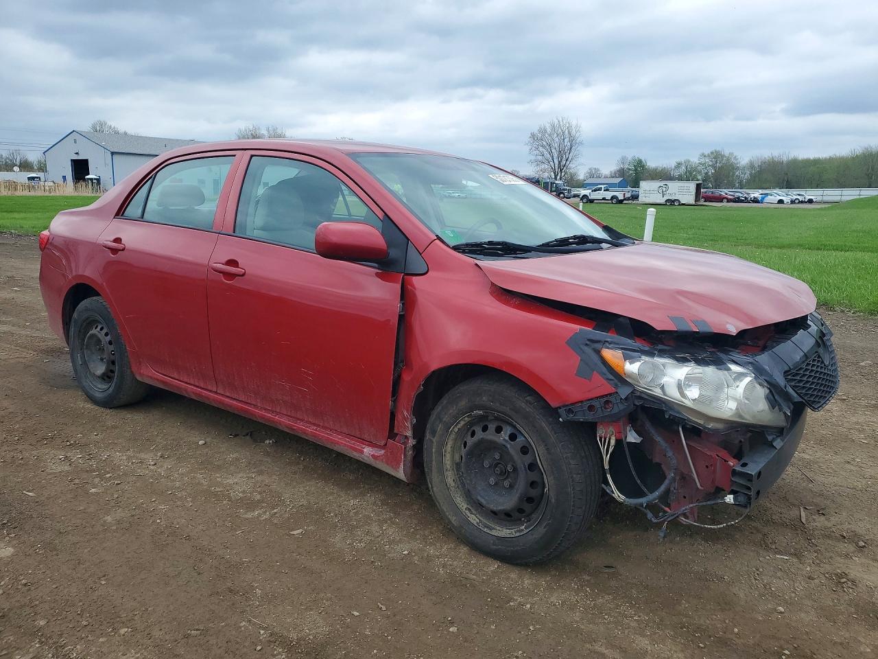 2009 Toyota Corolla Le Red vin: 2T1BU40EX9C111755