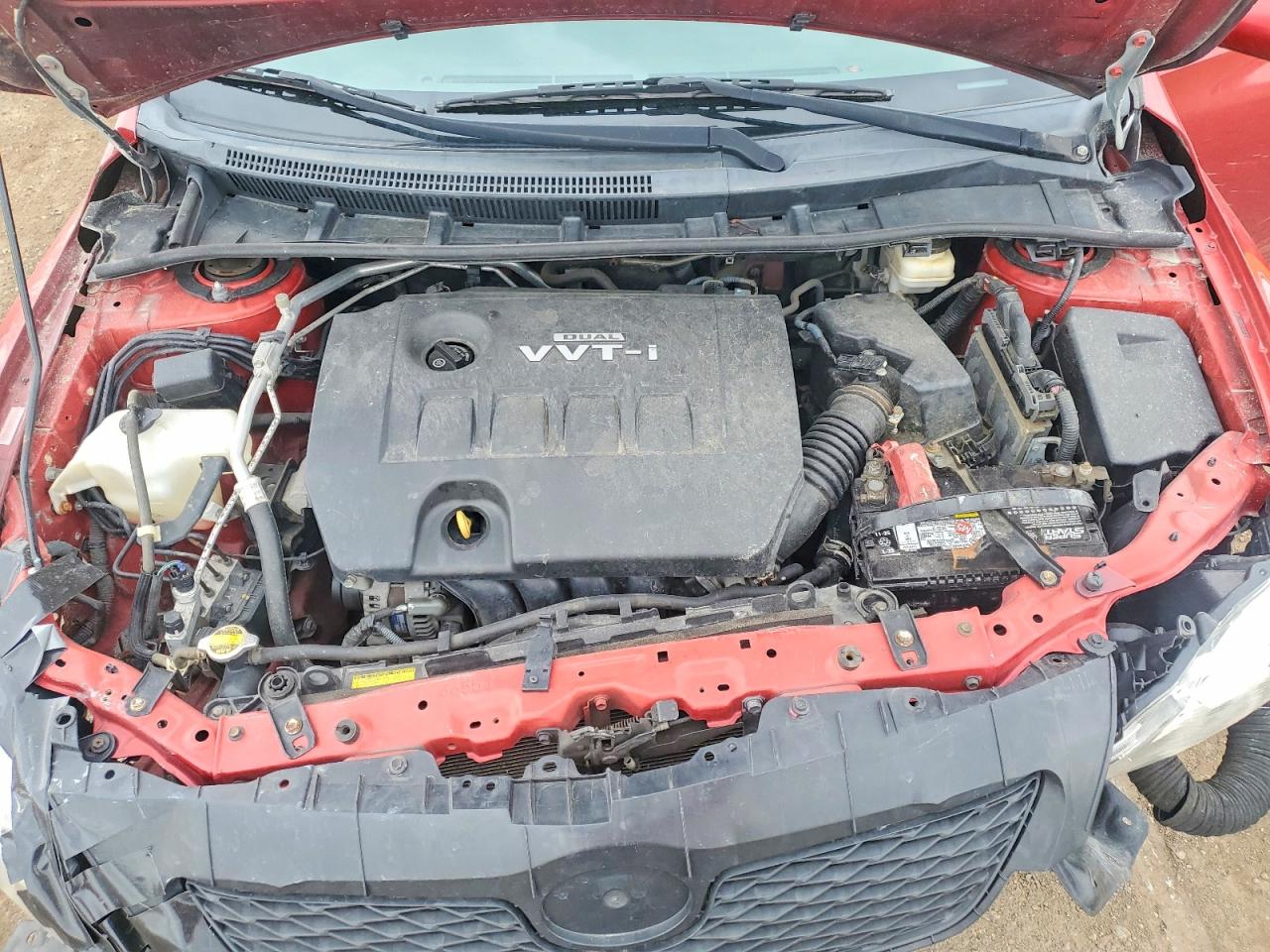 2009 Toyota Corolla Le Red vin: 2T1BU40EX9C111755