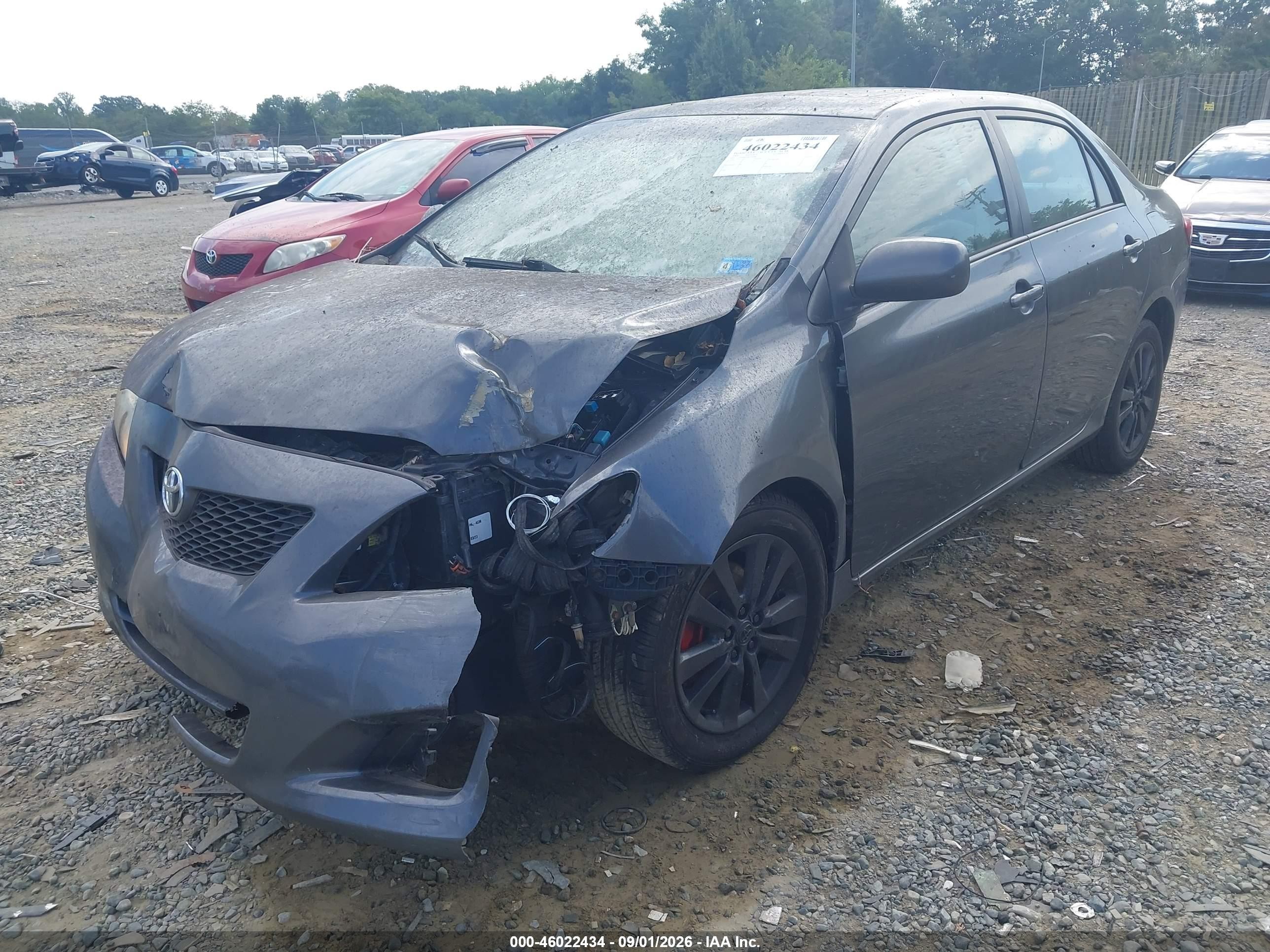2009 Toyota Corolla Xle Gray vin: 2T1BU40EX9C119046