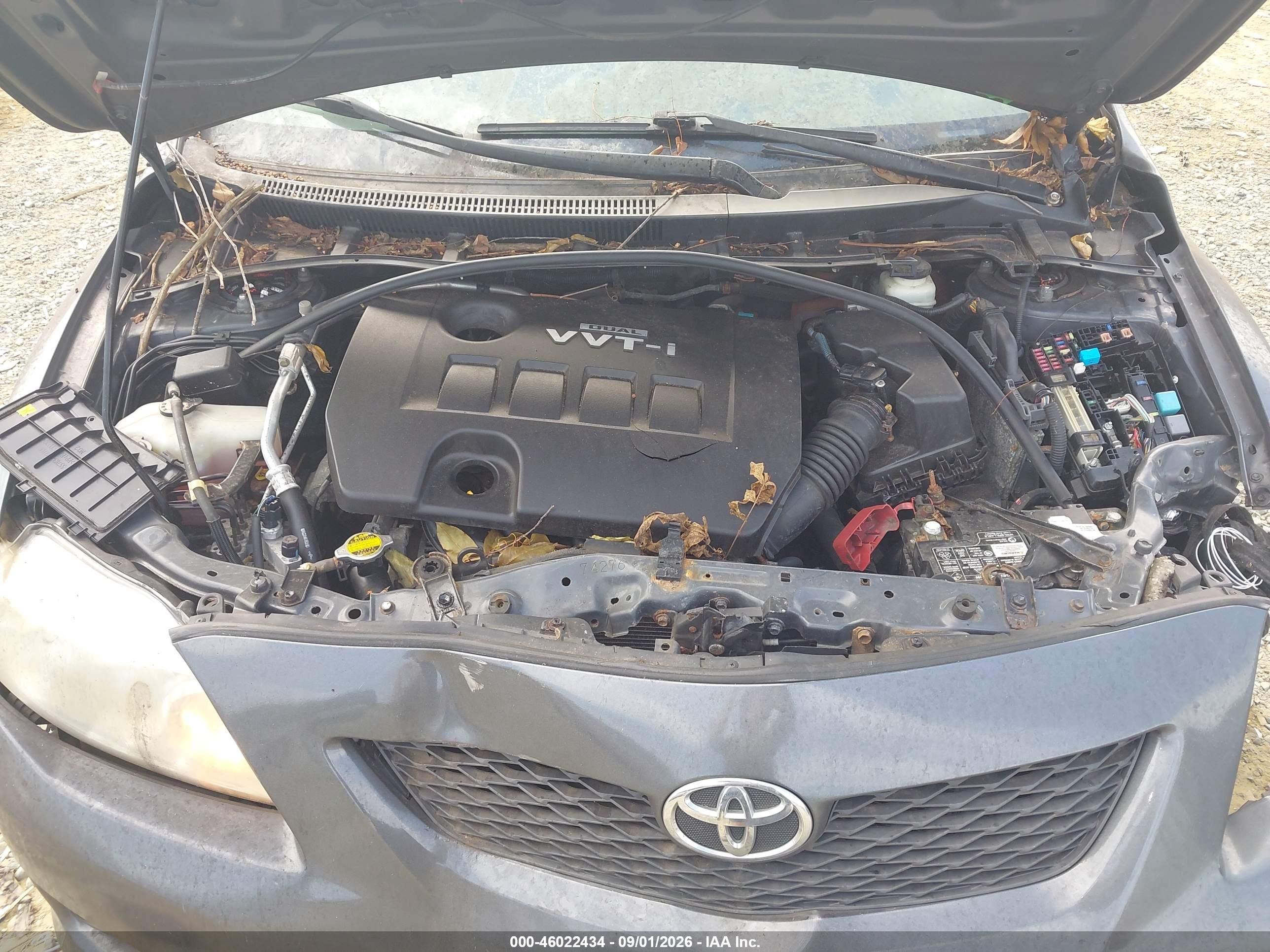 2009 Toyota Corolla Xle Gray vin: 2T1BU40EX9C119046