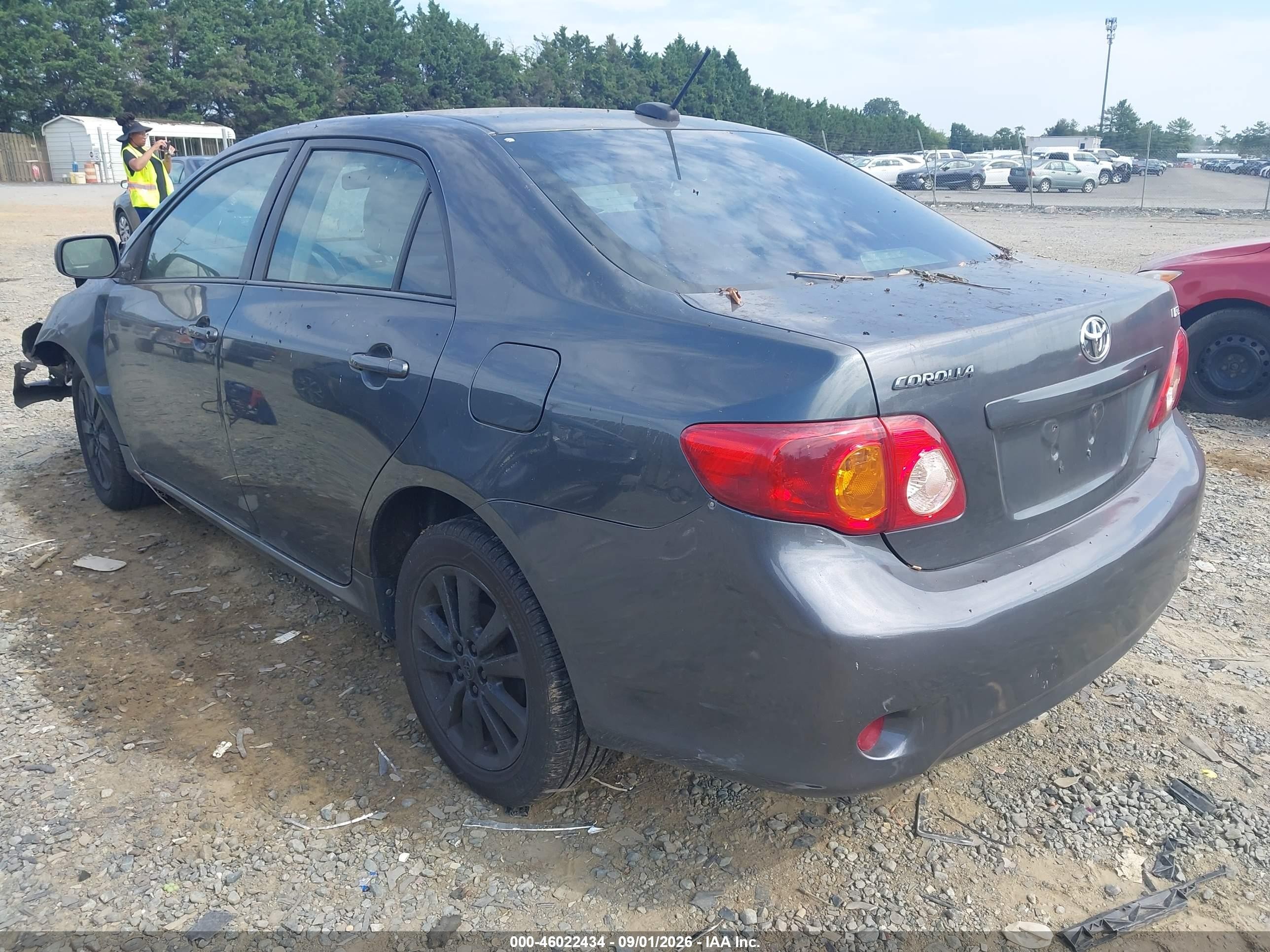 2009 Toyota Corolla Xle Gray vin: 2T1BU40EX9C119046