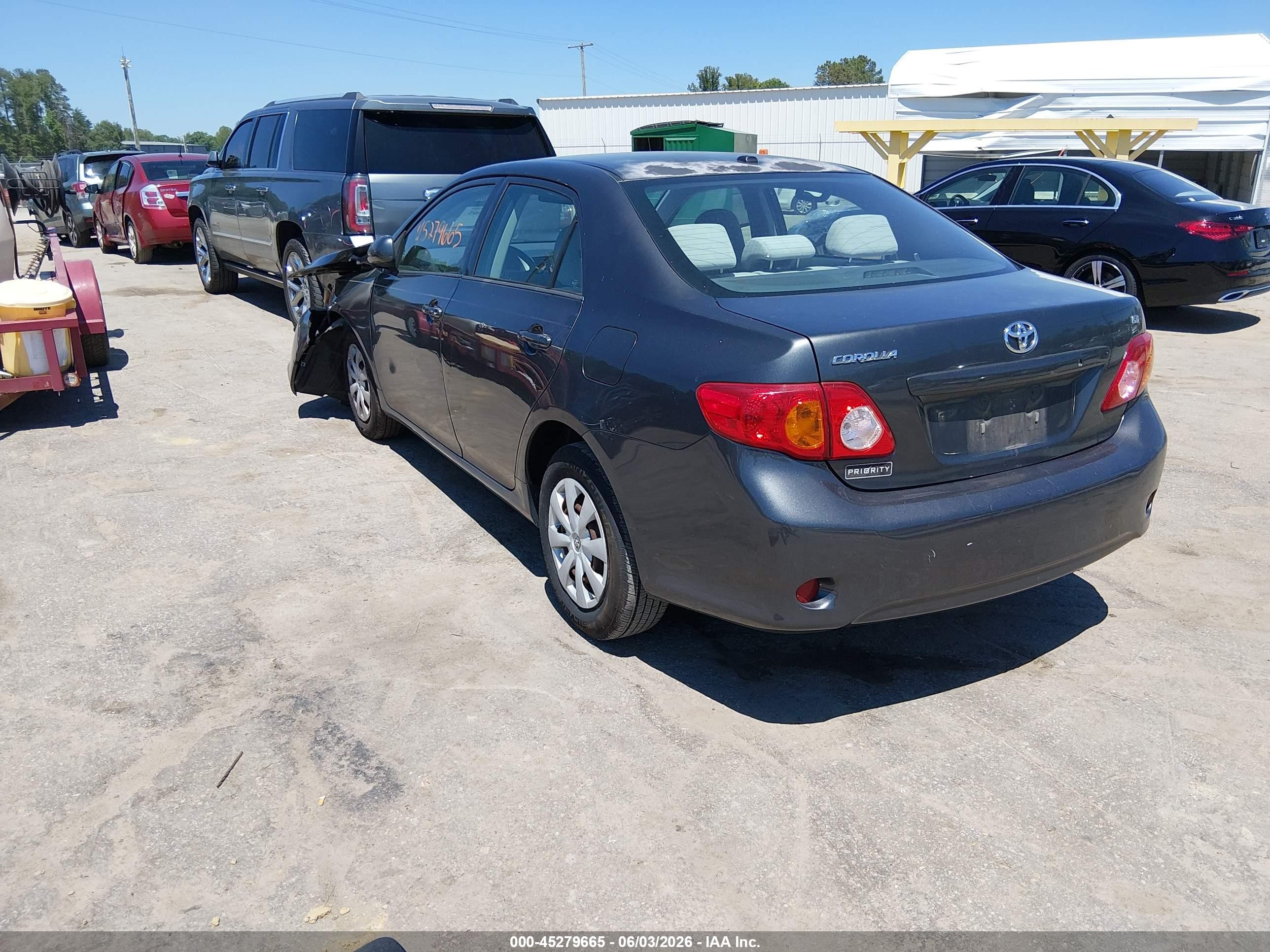 2009 Toyota Corolla Le Gray vin: 2T1BU40EX9C120603