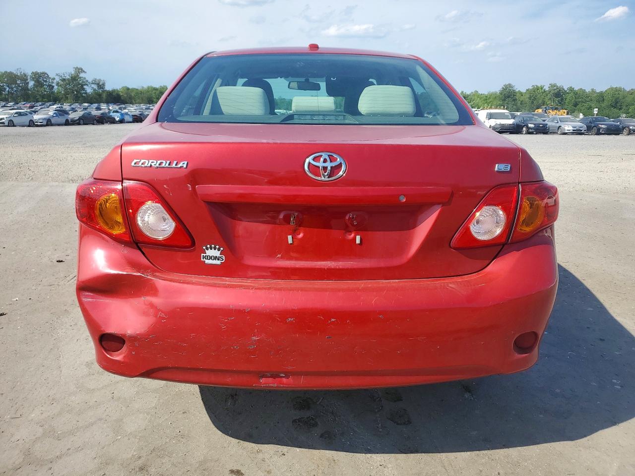 2009 Toyota Corolla Le Красный vin: 2T1BU40EX9C121587