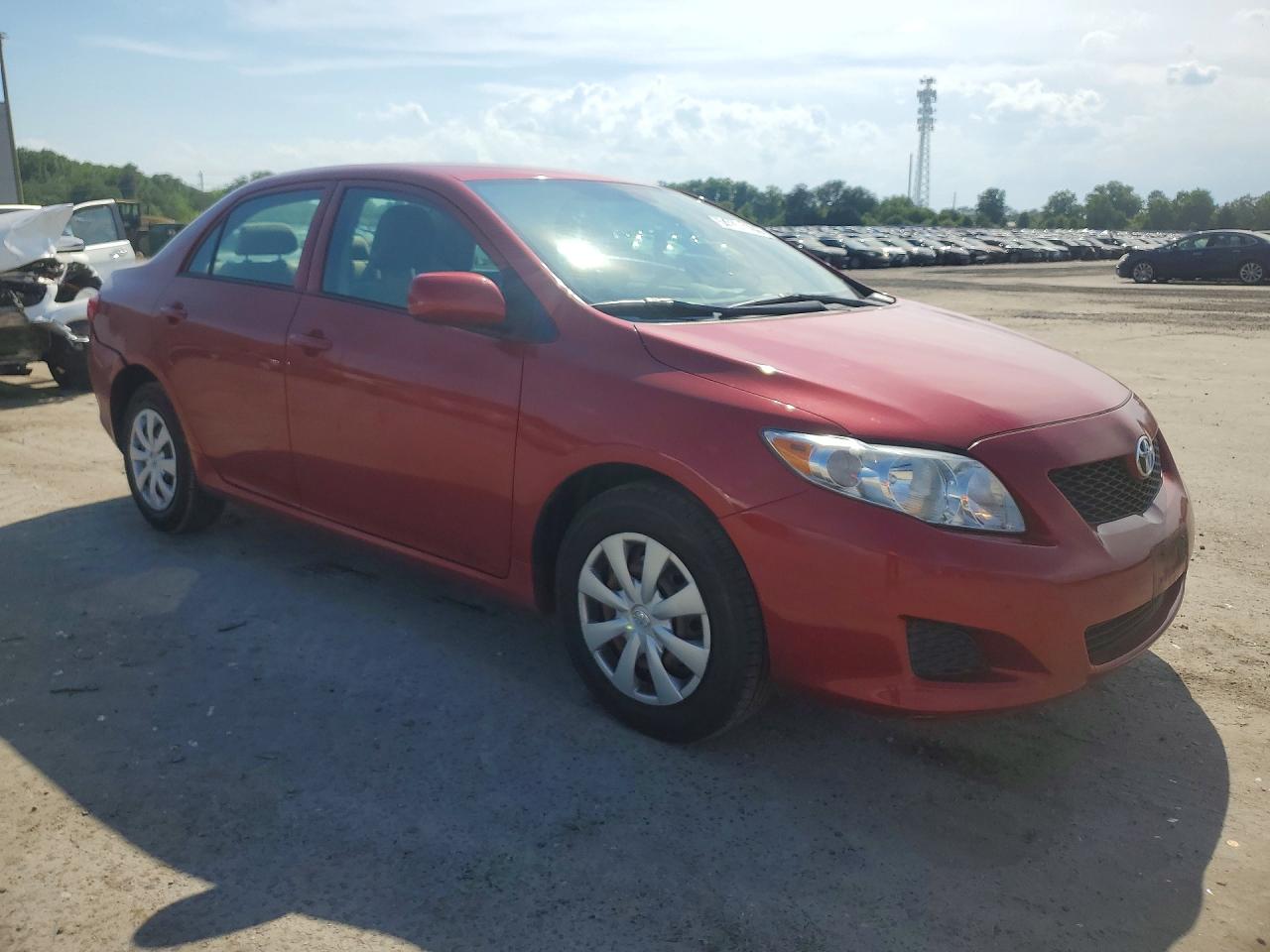 2009 Toyota Corolla Le Красный vin: 2T1BU40EX9C121587