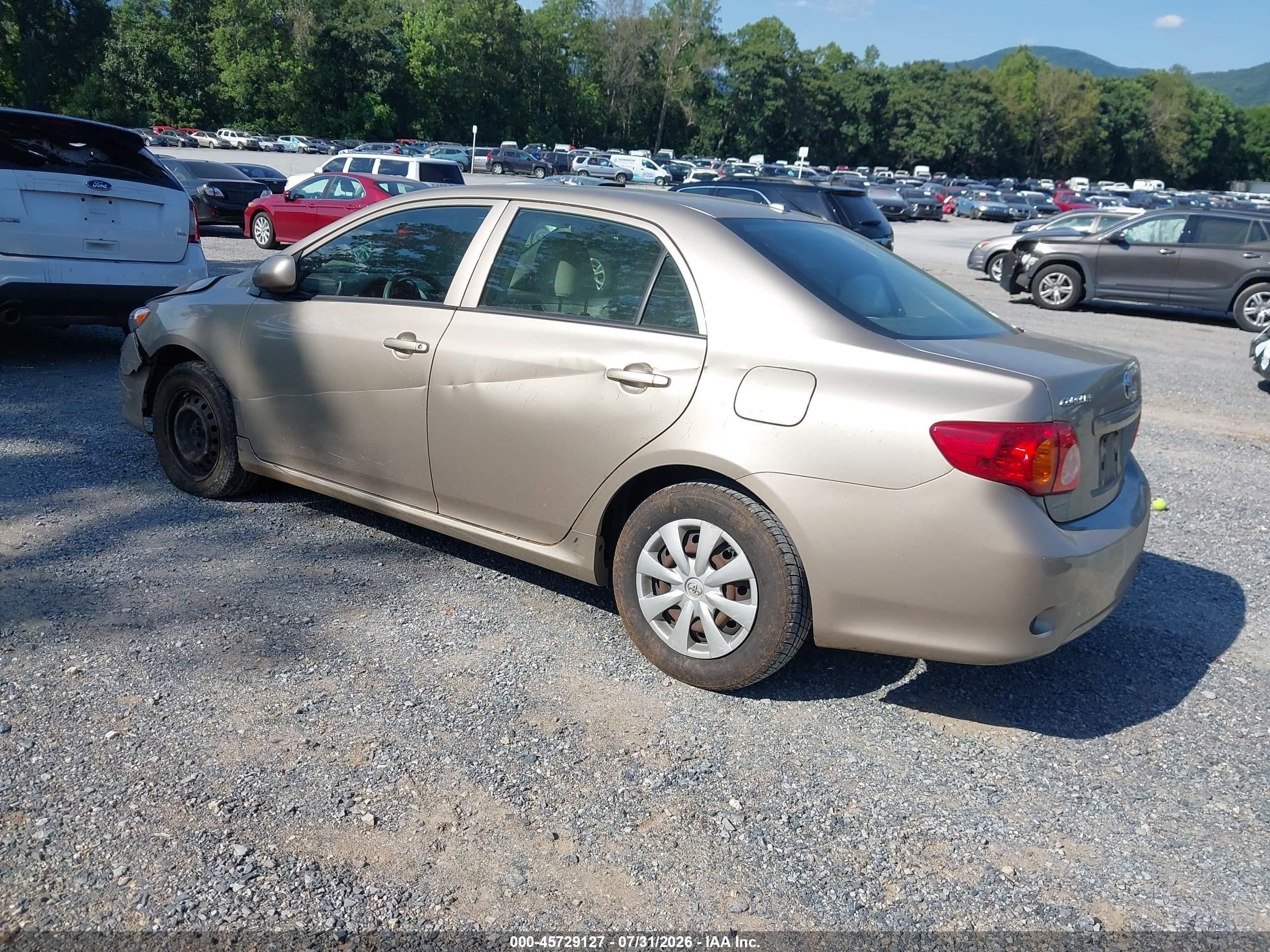 2009 Toyota Corolla Le Gold vin: 2T1BU40EX9C152533