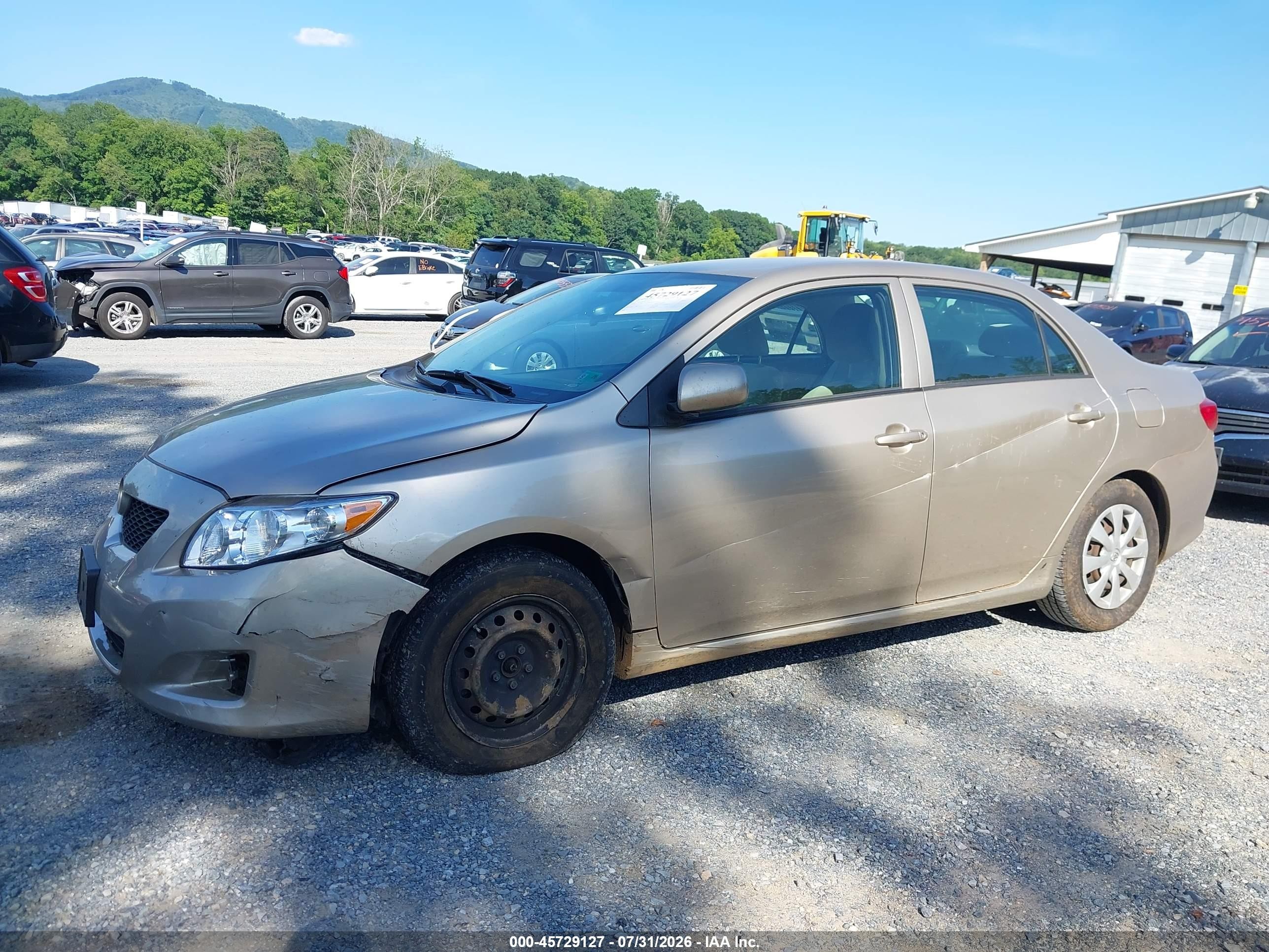 2009 Toyota Corolla Le Gold vin: 2T1BU40EX9C152533