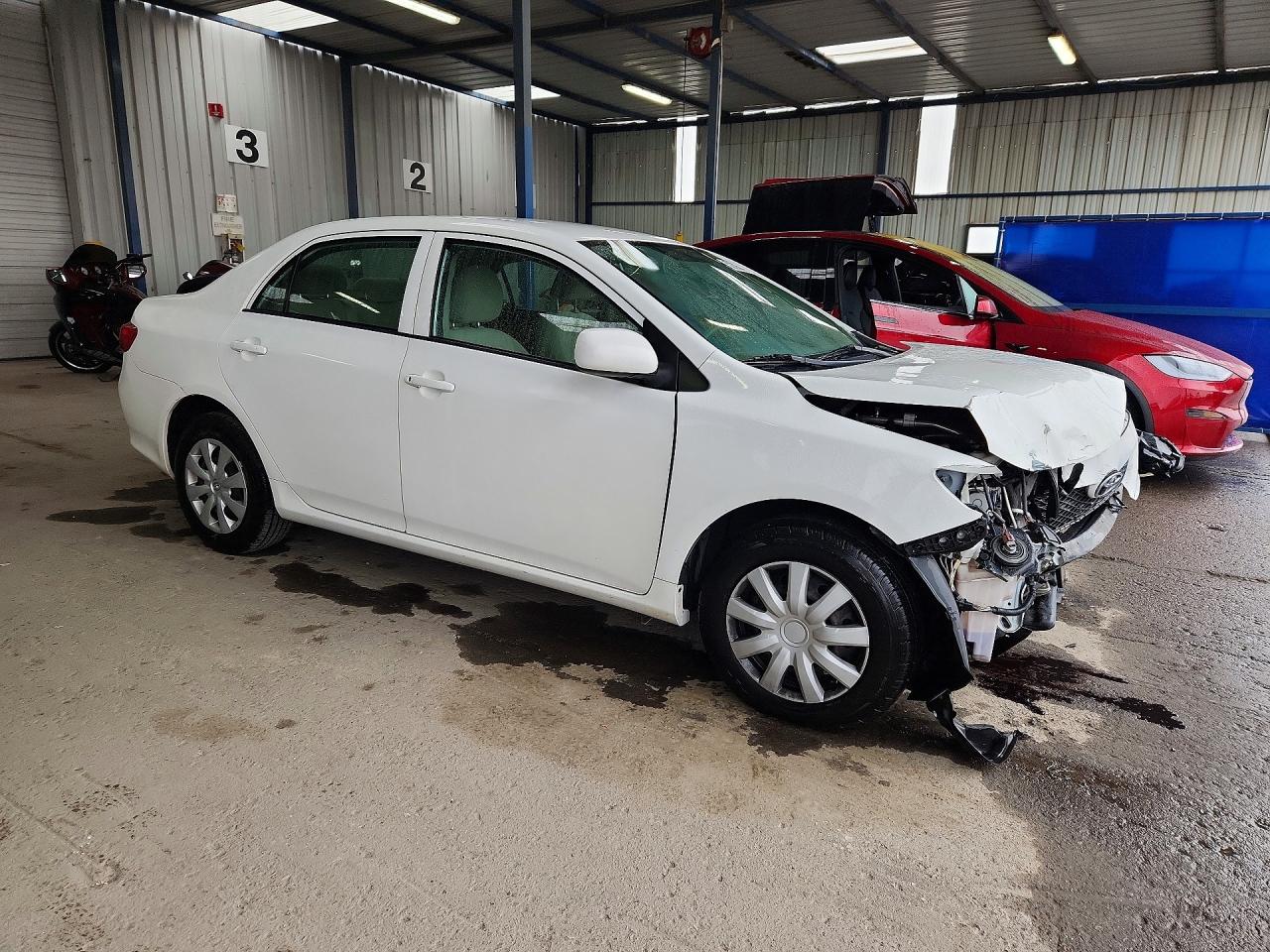 2009 Toyota Corolla Le White vin: 2T1BU40EX9C152676
