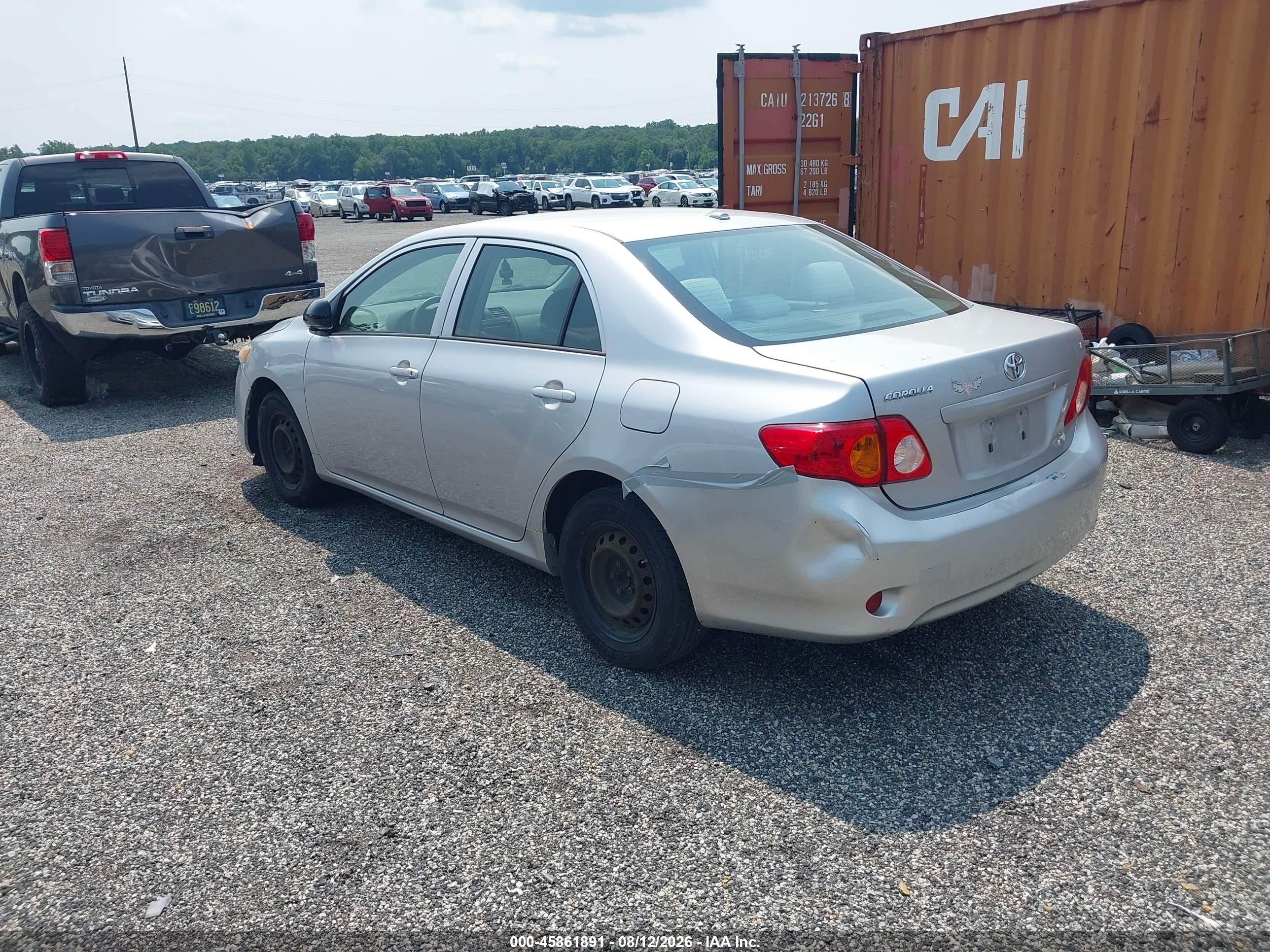 2009 Toyota Corolla Le Серебряный vin: 2T1BU40EX9C168263