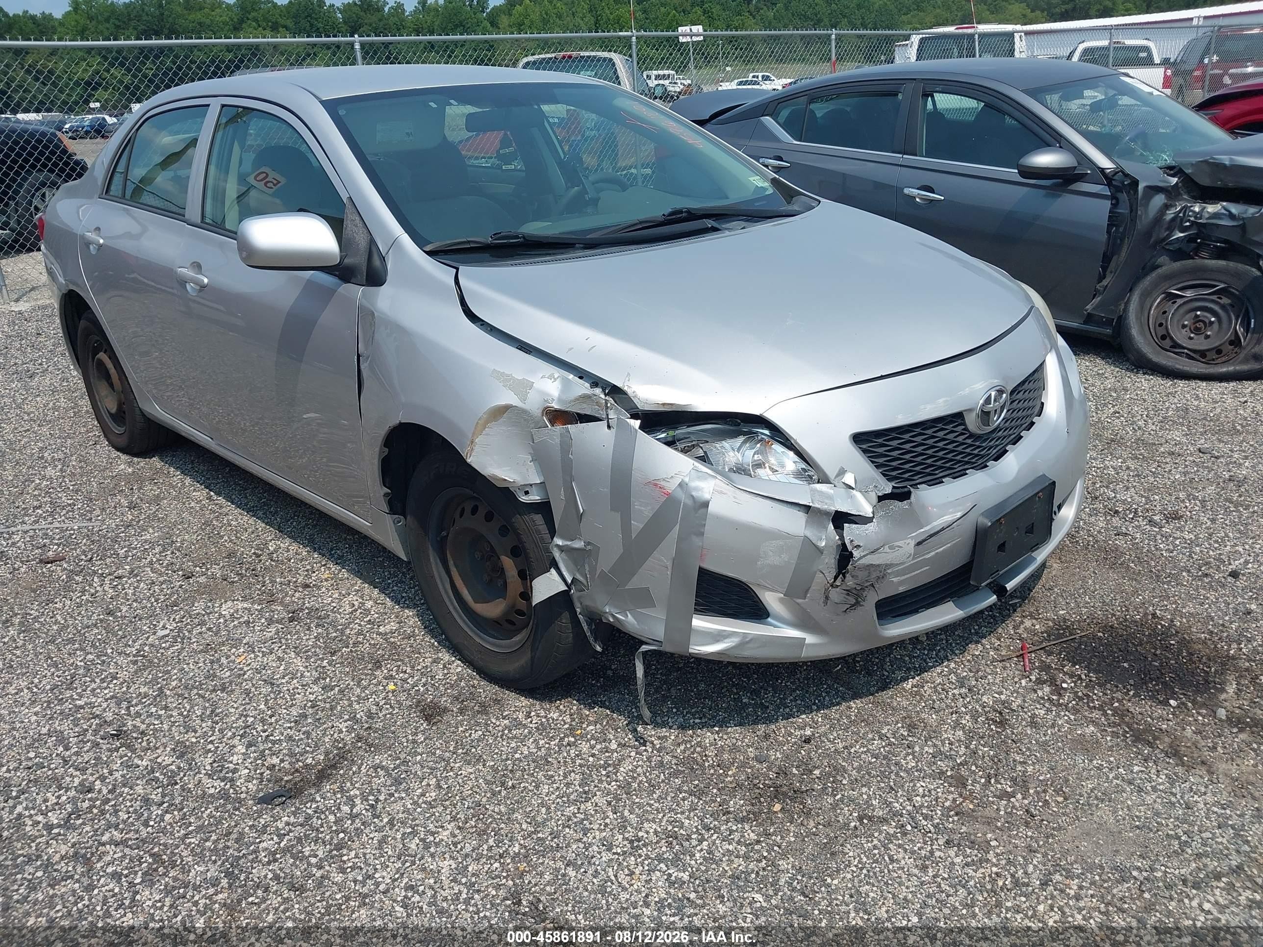 2009 Toyota Corolla Le Серебряный vin: 2T1BU40EX9C168263