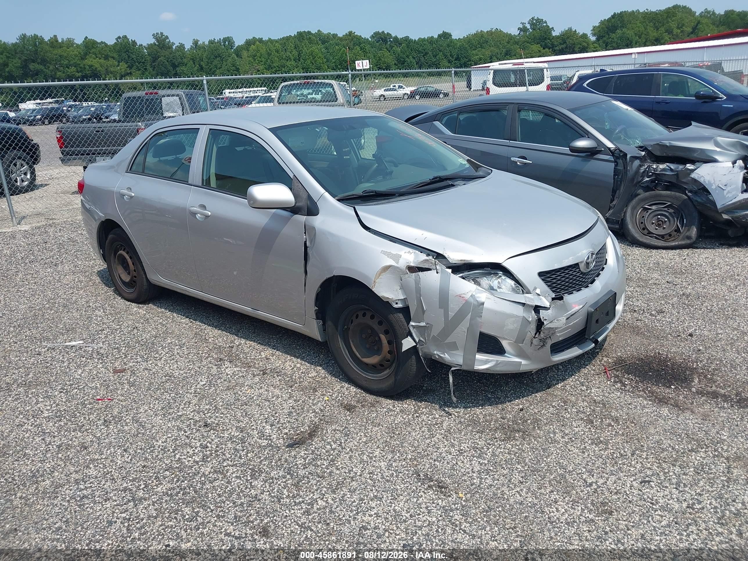 2009 Toyota Corolla Le Серебряный vin: 2T1BU40EX9C168263