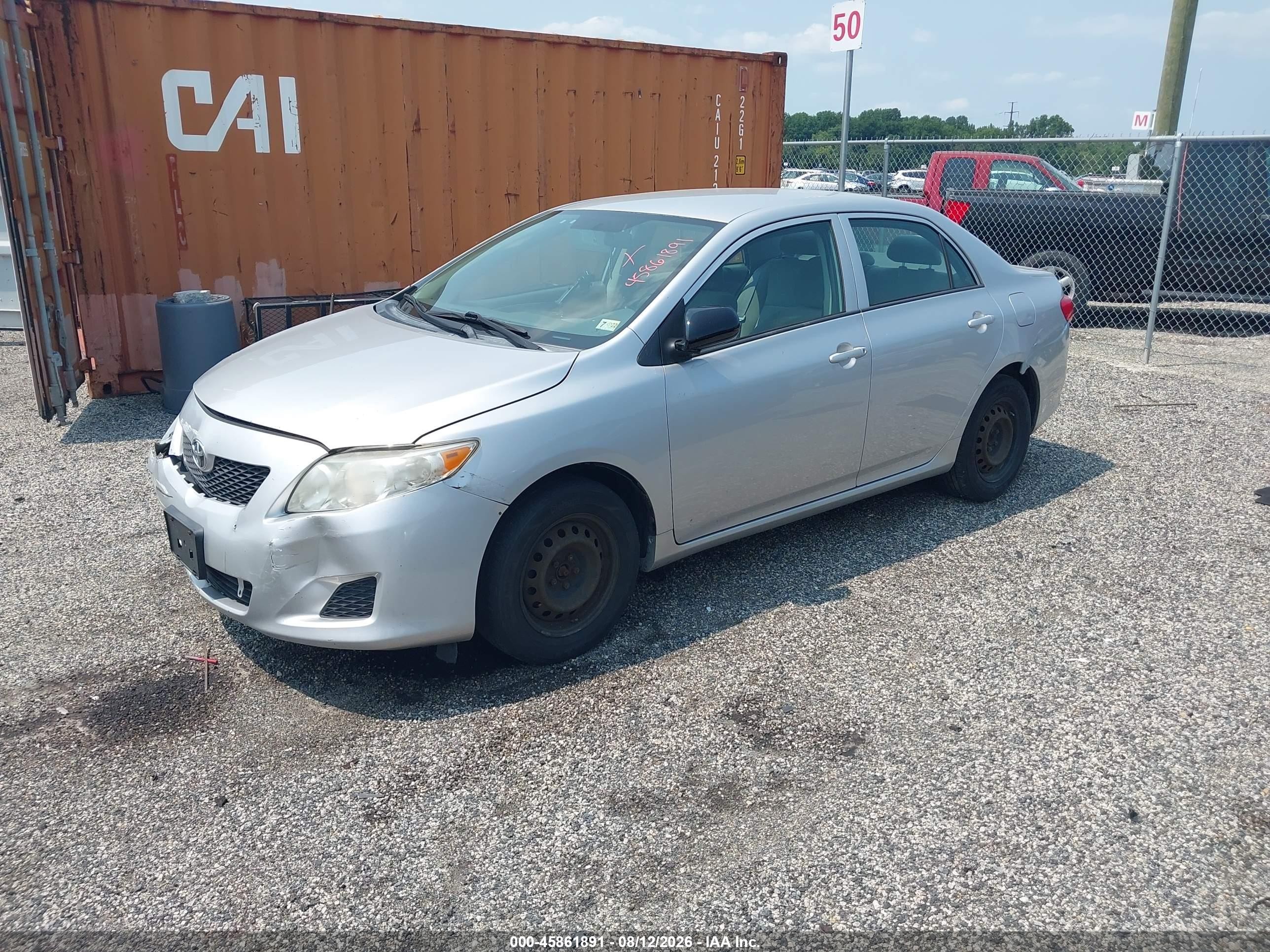 2009 Toyota Corolla Le Серебряный vin: 2T1BU40EX9C168263
