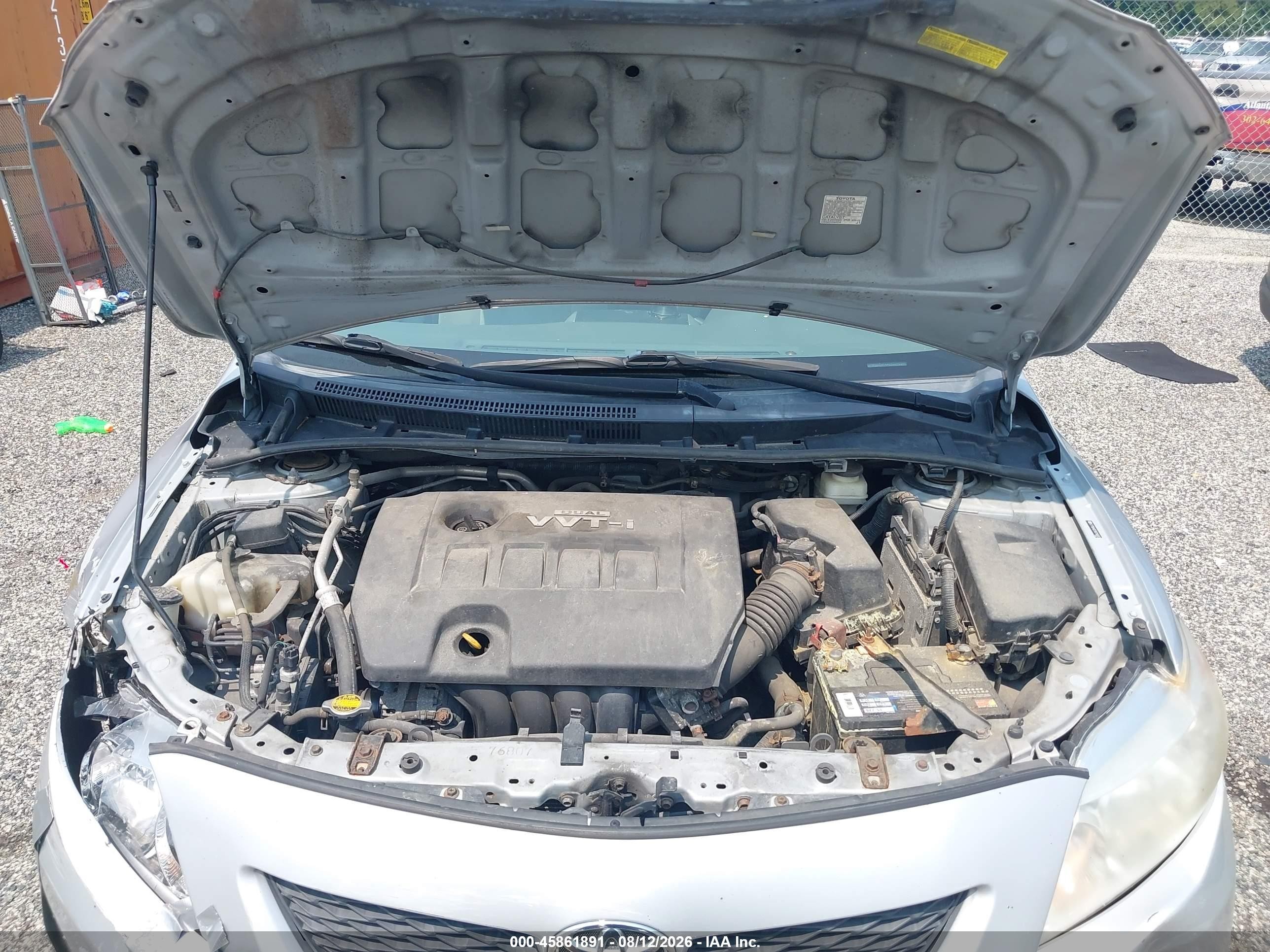 2009 Toyota Corolla Le Серебряный vin: 2T1BU40EX9C168263