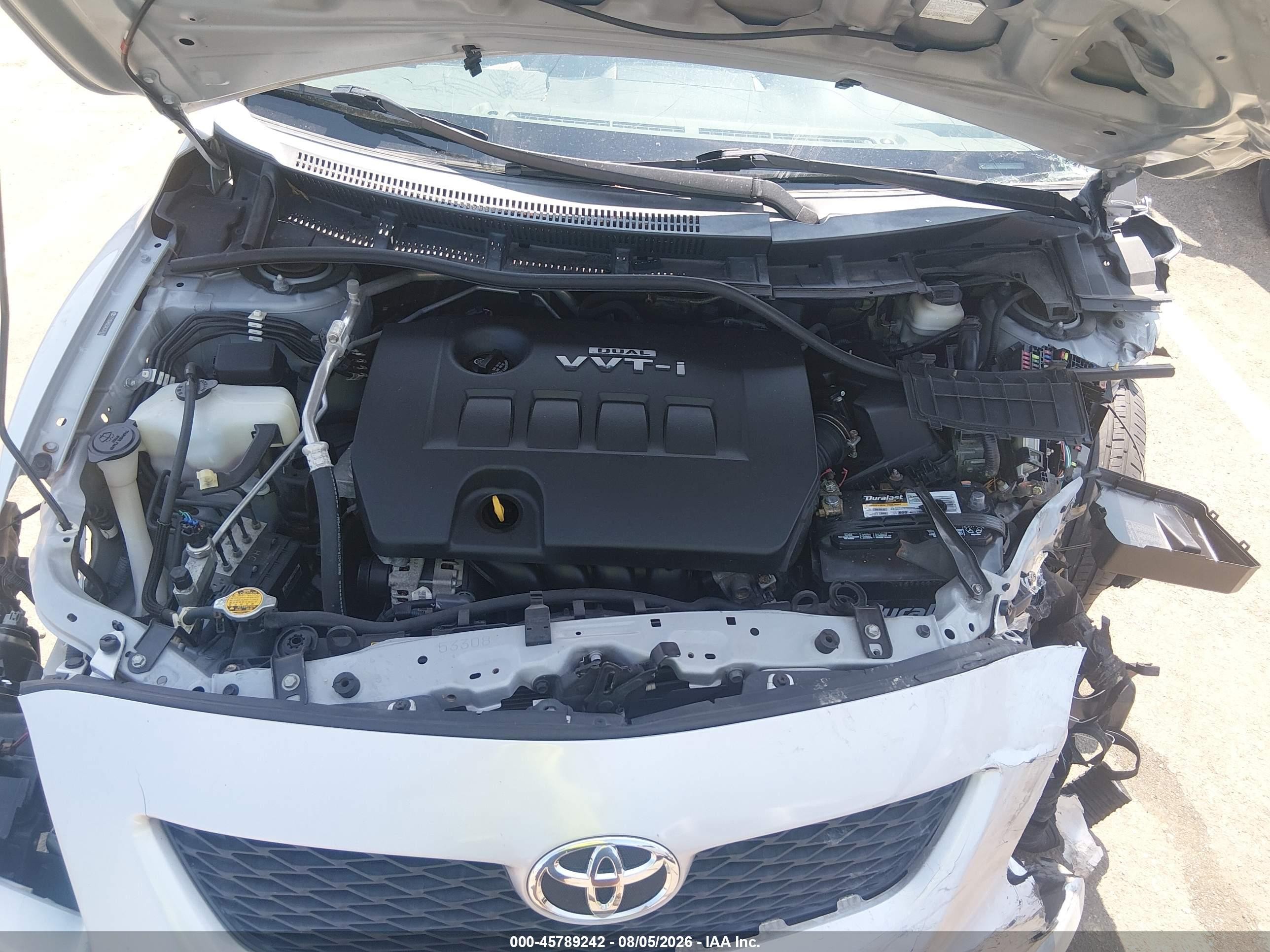 2010 Toyota Corolla Le Silver vin: 2T1BU4EE0AC237619