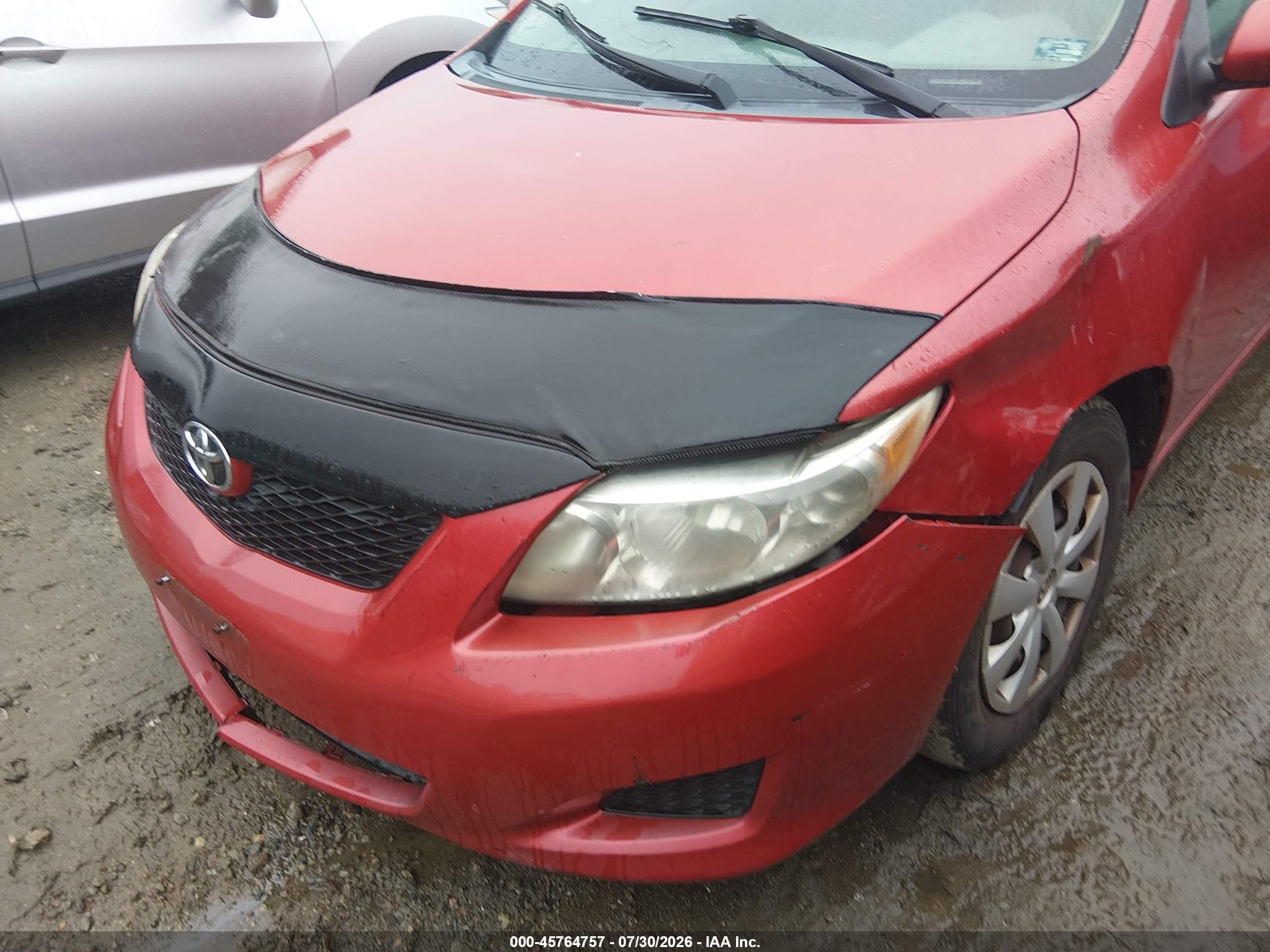 2010 Toyota Corolla Le Красный vin: 2T1BU4EE0AC254968