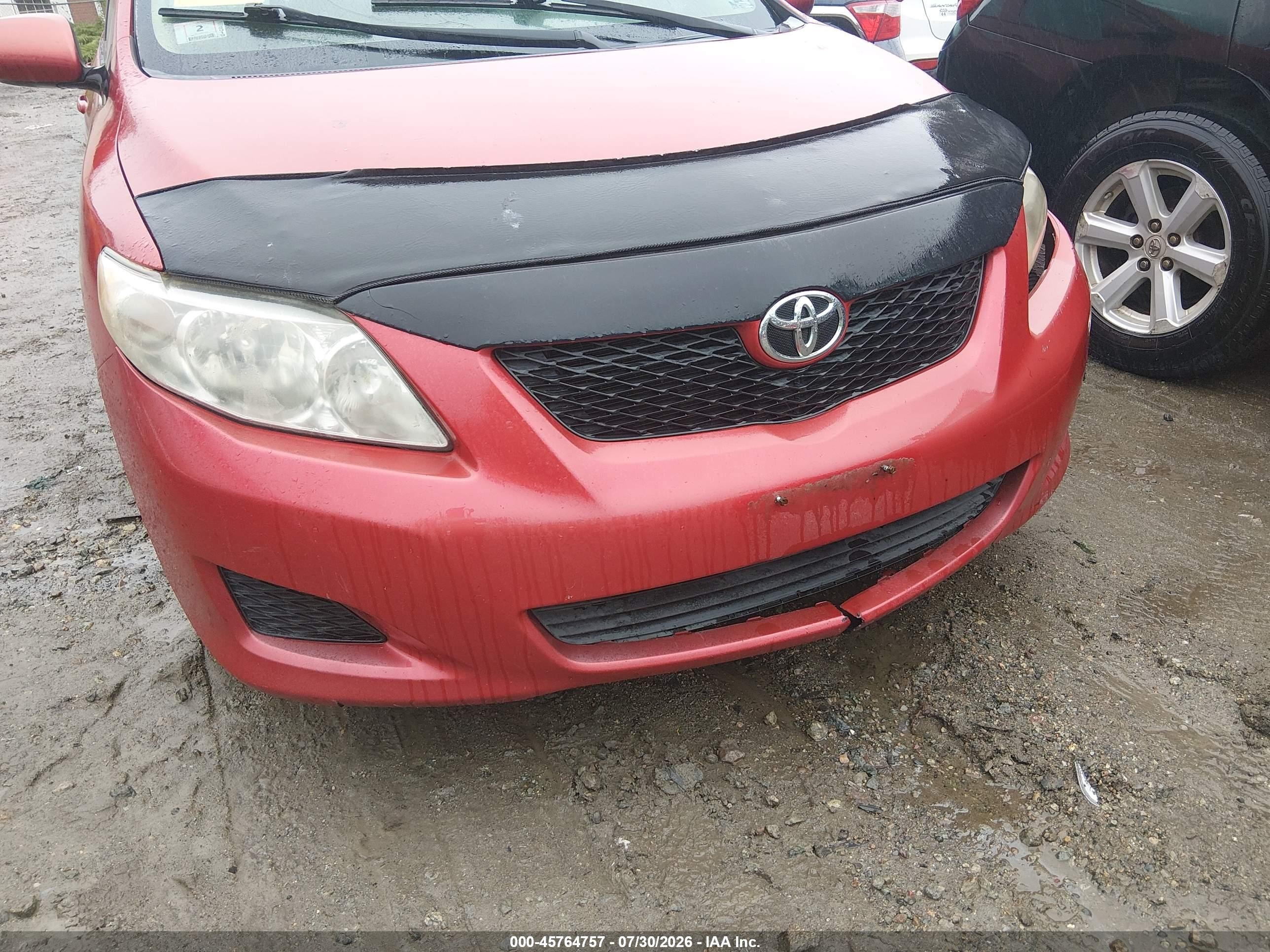 2010 Toyota Corolla Le Красный vin: 2T1BU4EE0AC254968