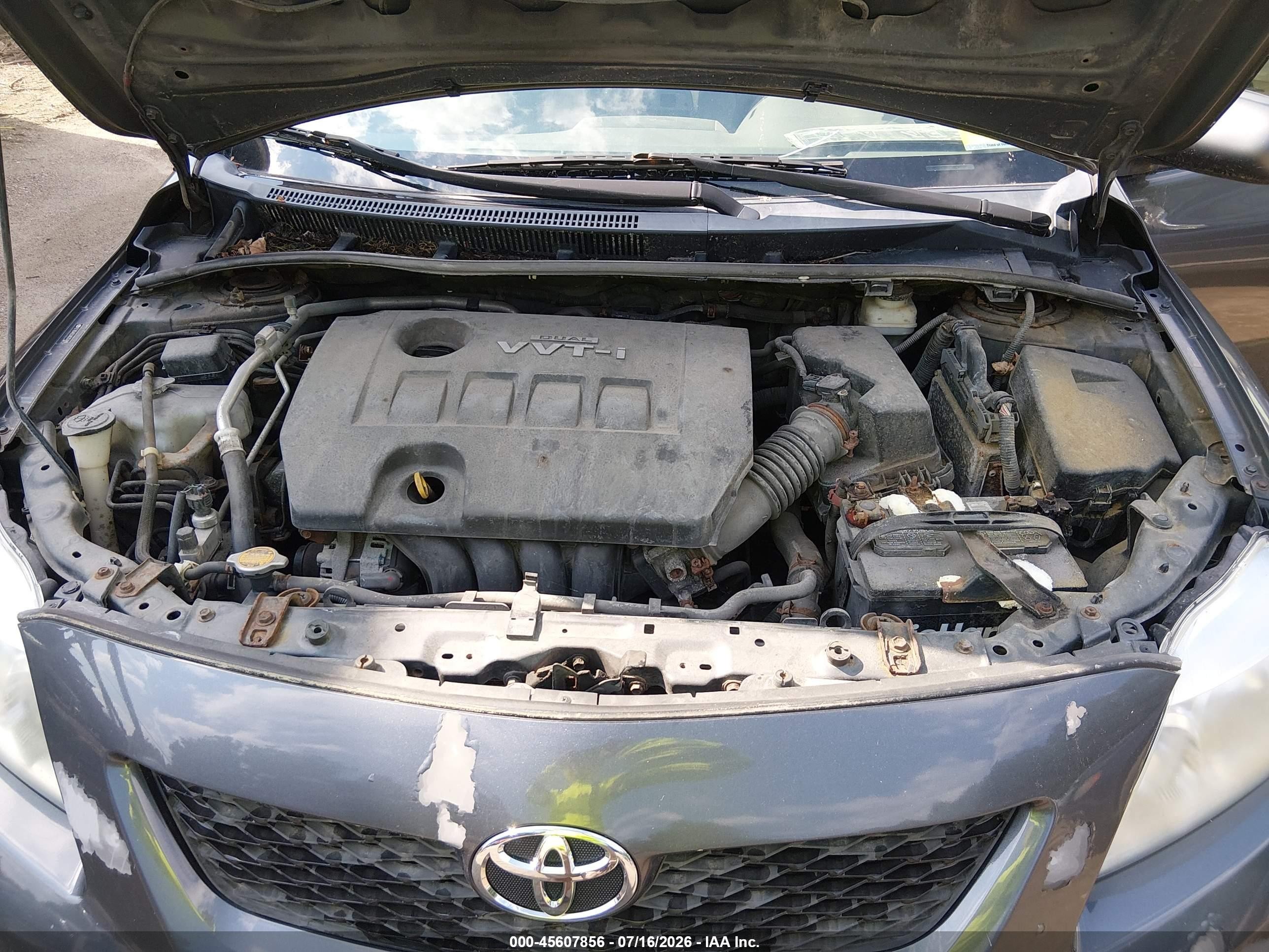 2010 Toyota Corolla Le Blue vin: 2T1BU4EE0AC255988