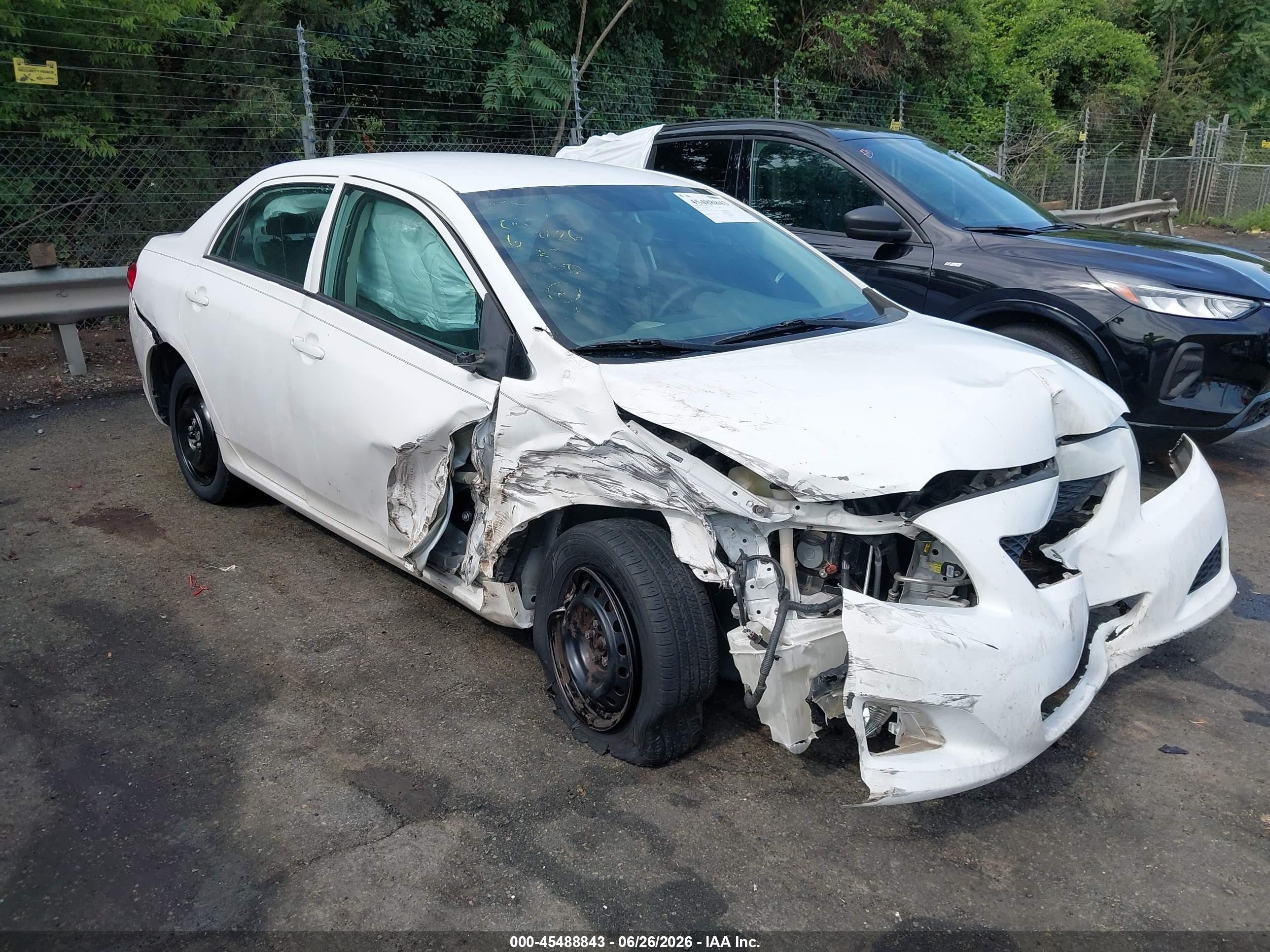 2010 Toyota Corolla Le Белый vin: 2T1BU4EE0AC270104