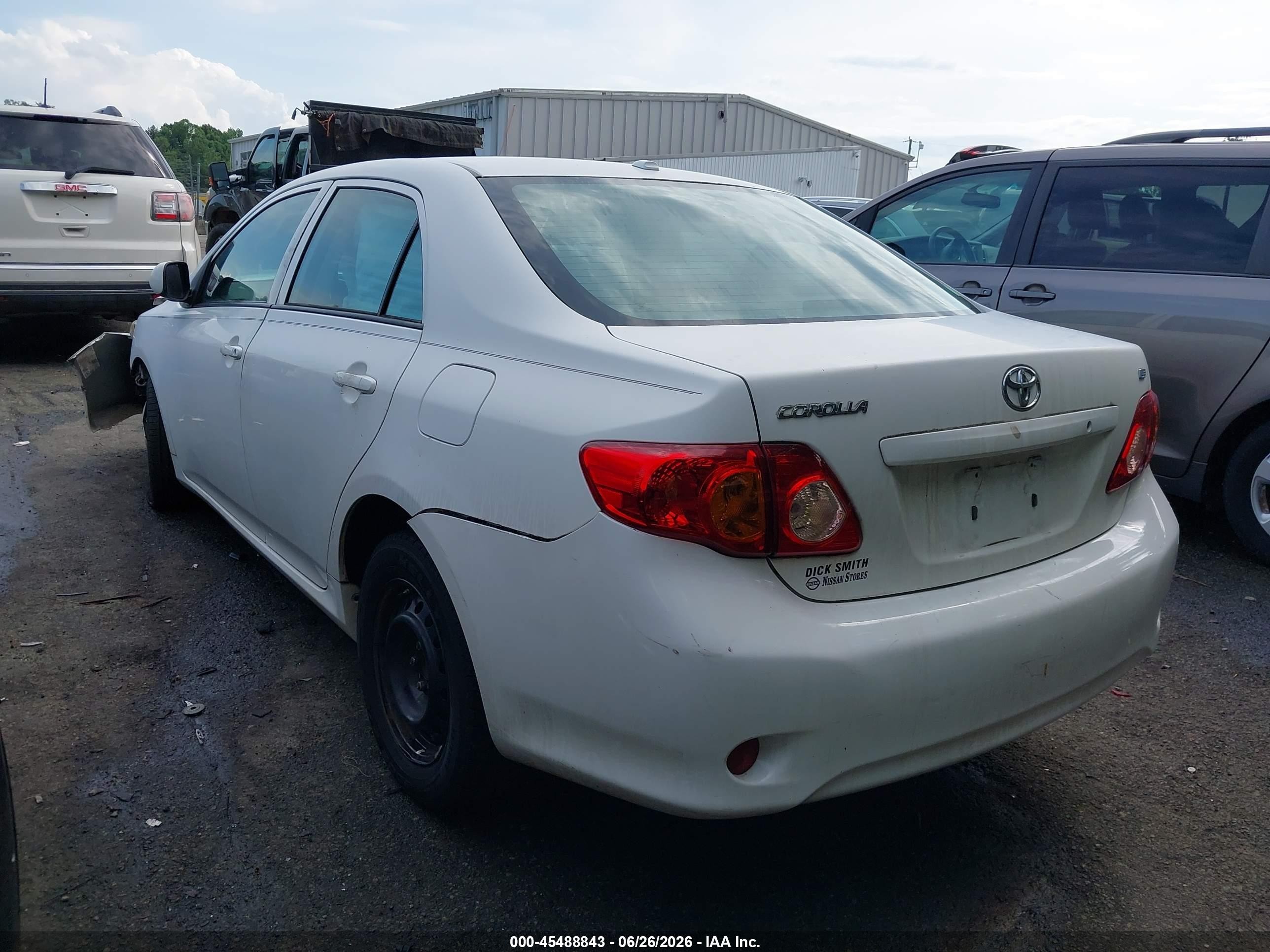 2010 Toyota Corolla Le White vin: 2T1BU4EE0AC270104