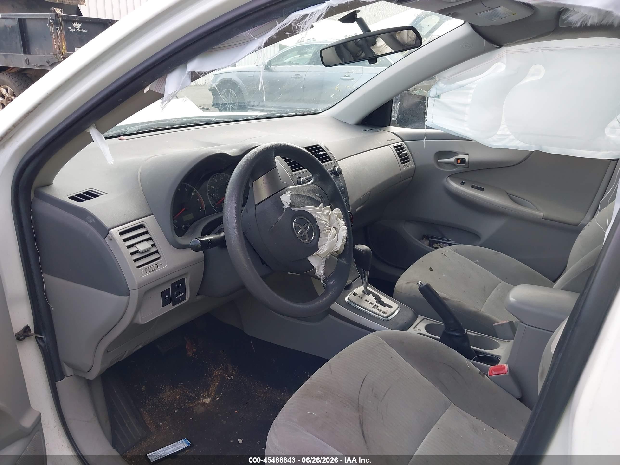 2010 Toyota Corolla Le White vin: 2T1BU4EE0AC270104
