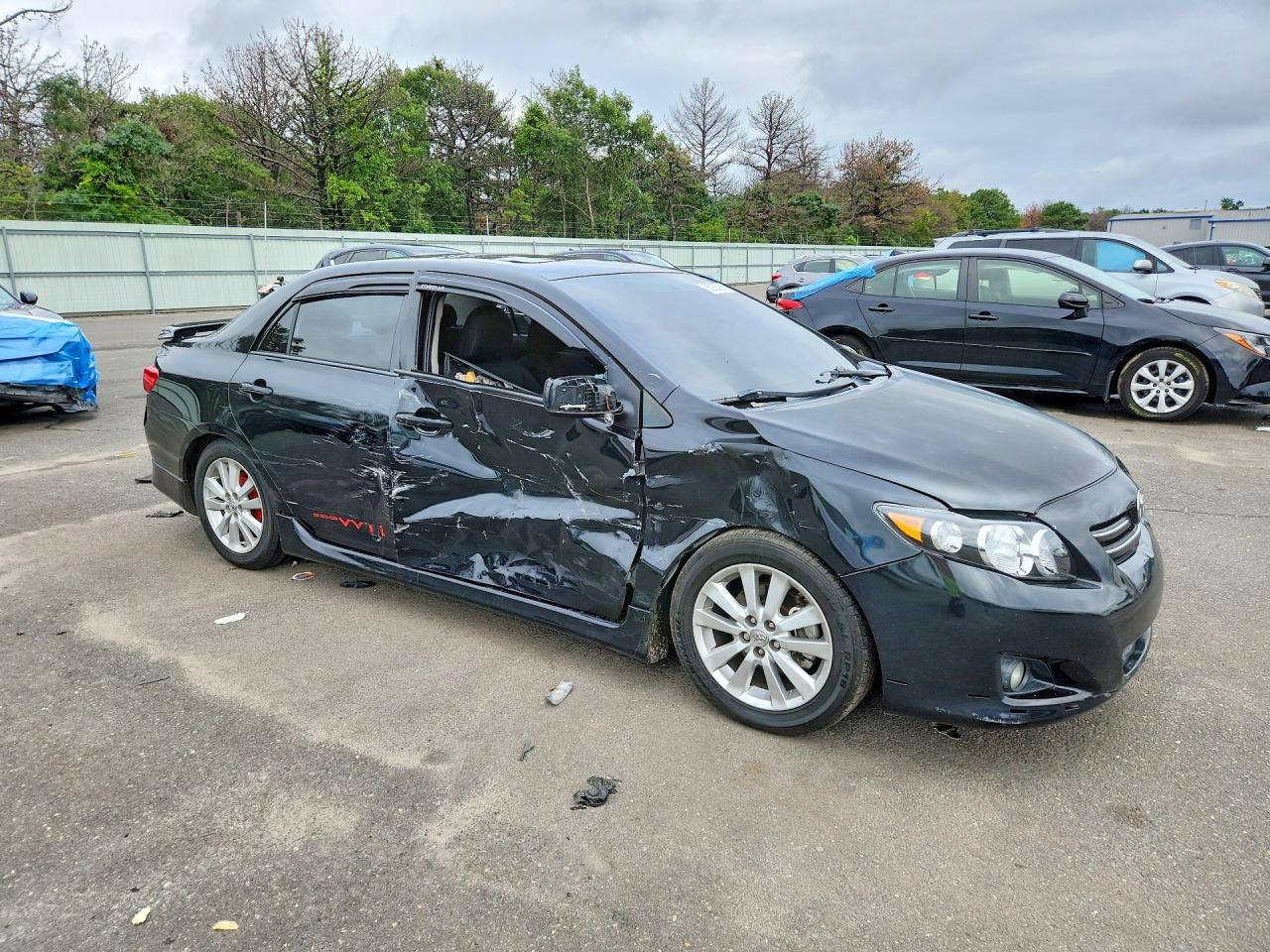2010 Toyota Corolla S Black vin: 2T1BU4EE0AC274198