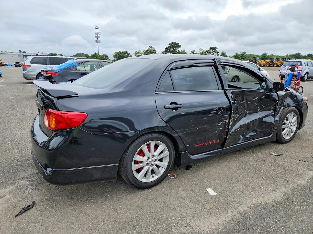 2010 Toyota Corolla S Black vin: 2T1BU4EE0AC274198