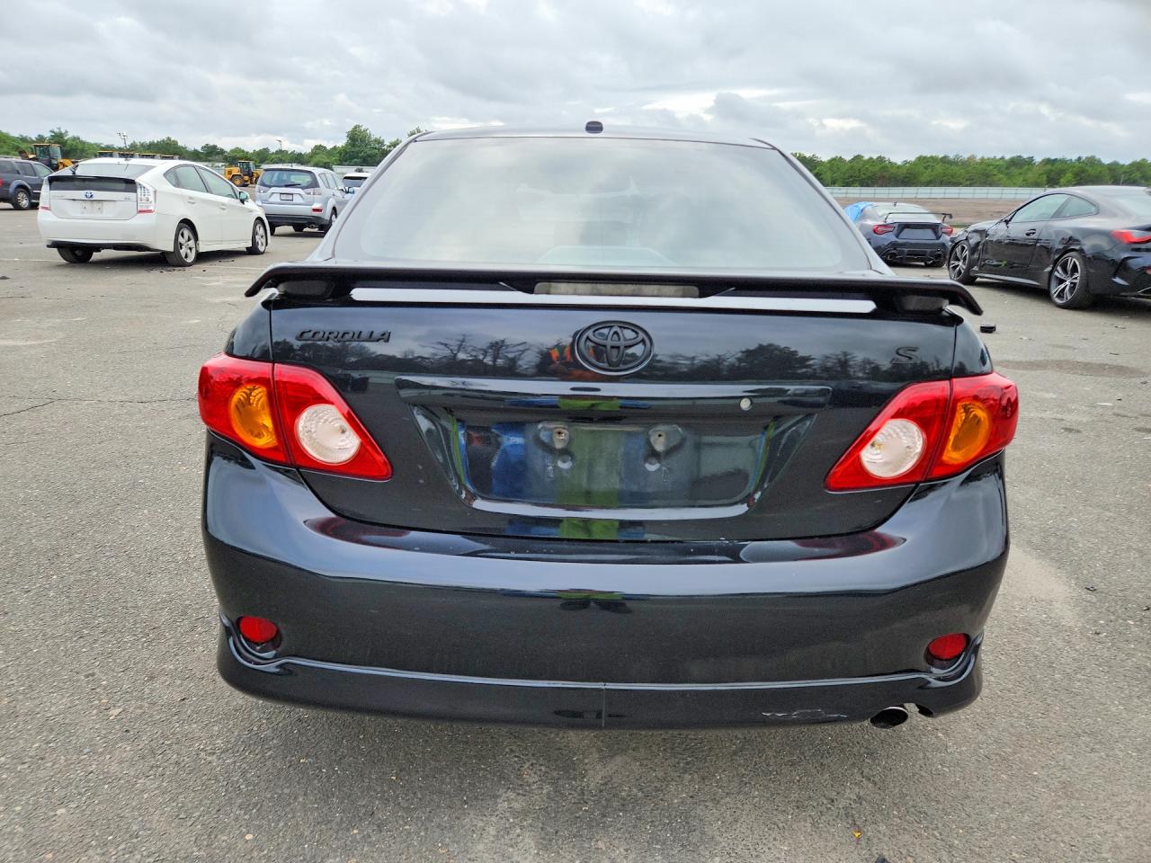 2010 Toyota Corolla S Black vin: 2T1BU4EE0AC274198
